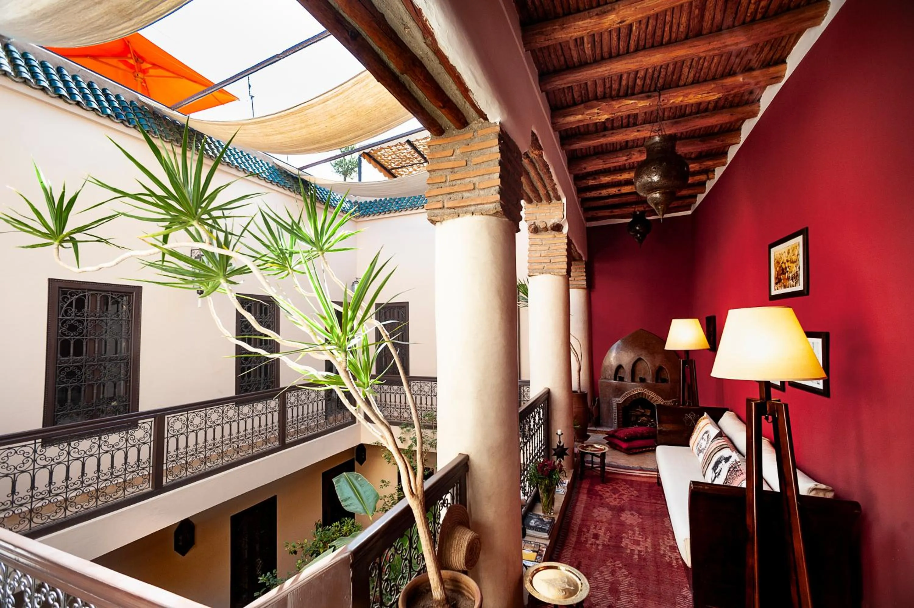Living room in Riad Boussa