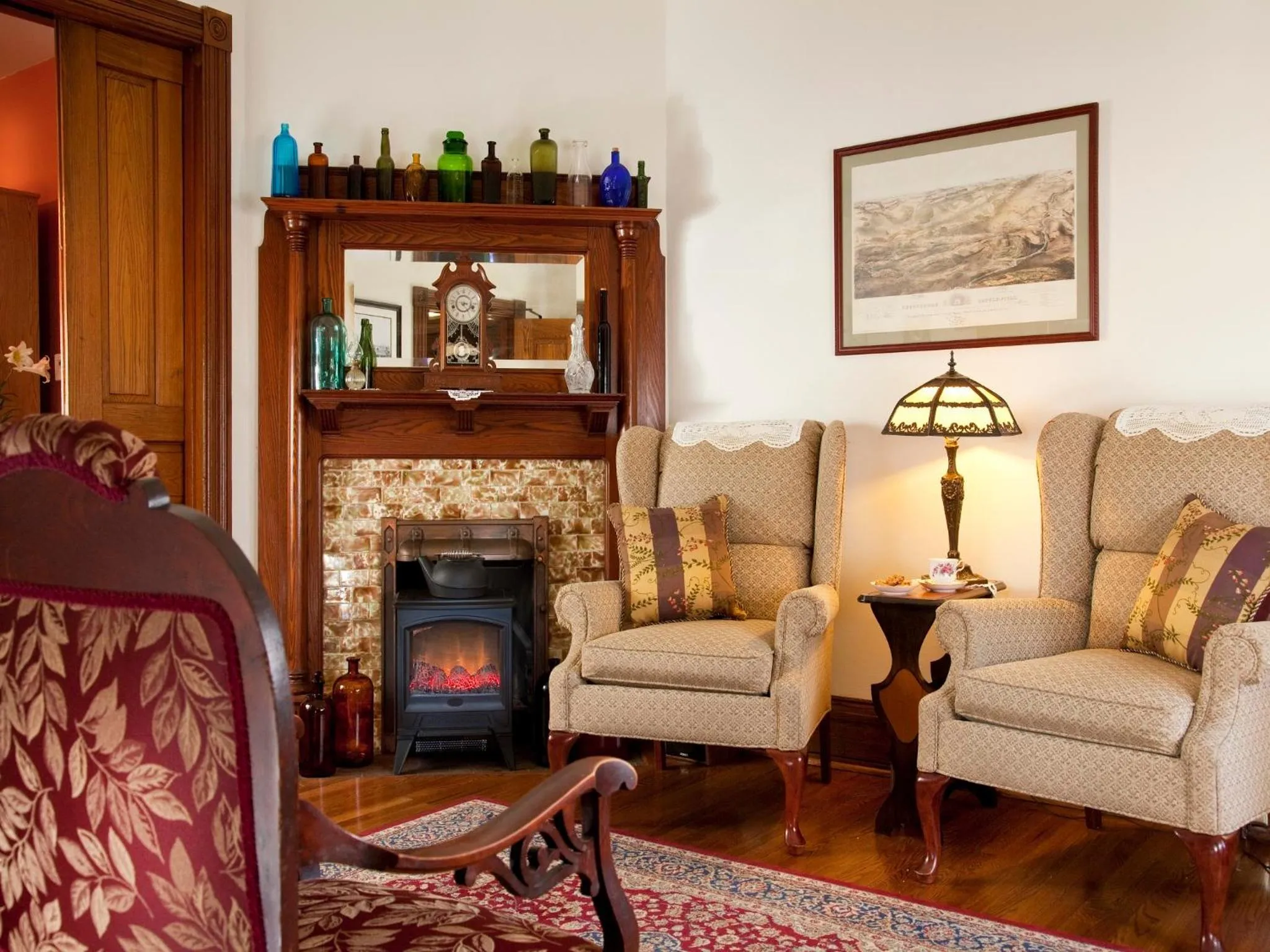 Seating area in Brickhouse Inn B&B
