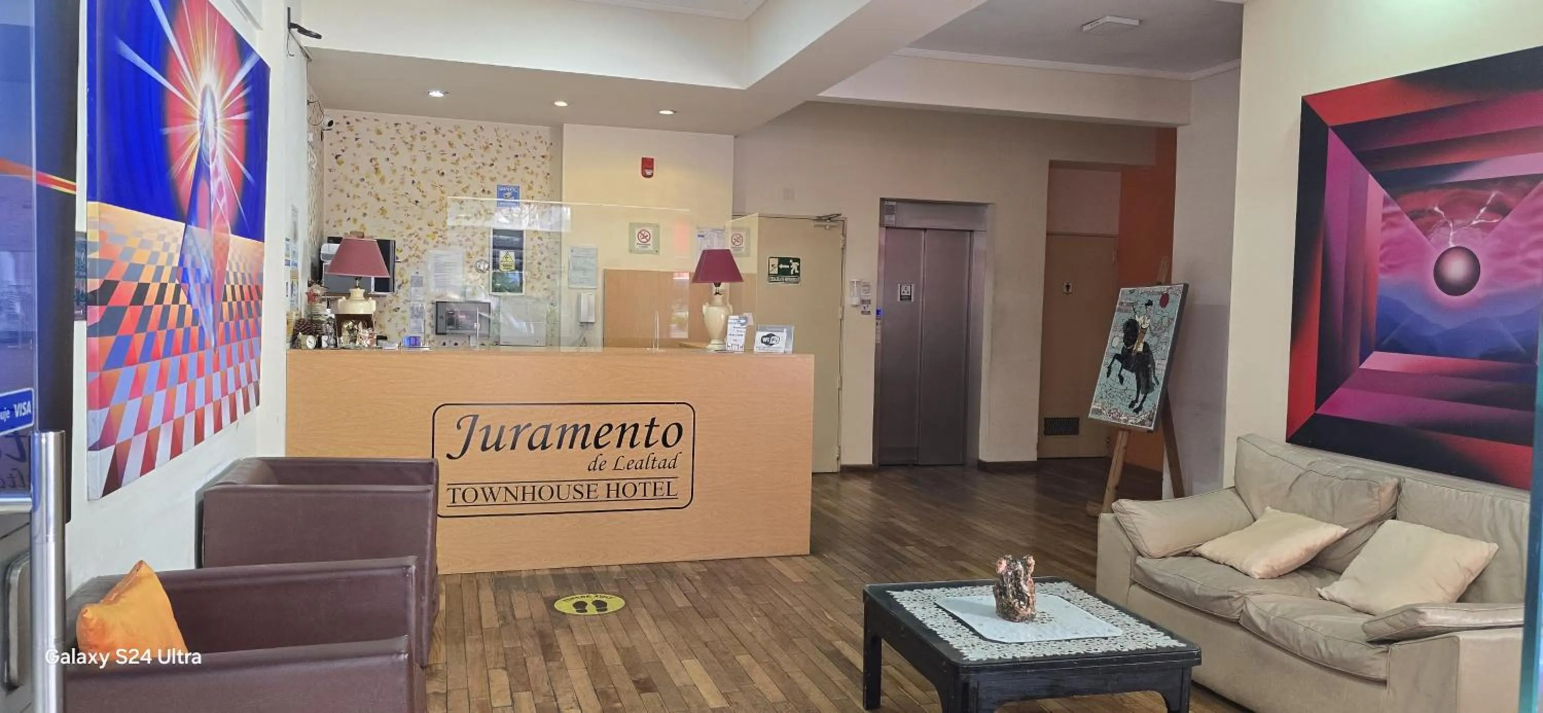 Lobby or reception in Hotel Juramento