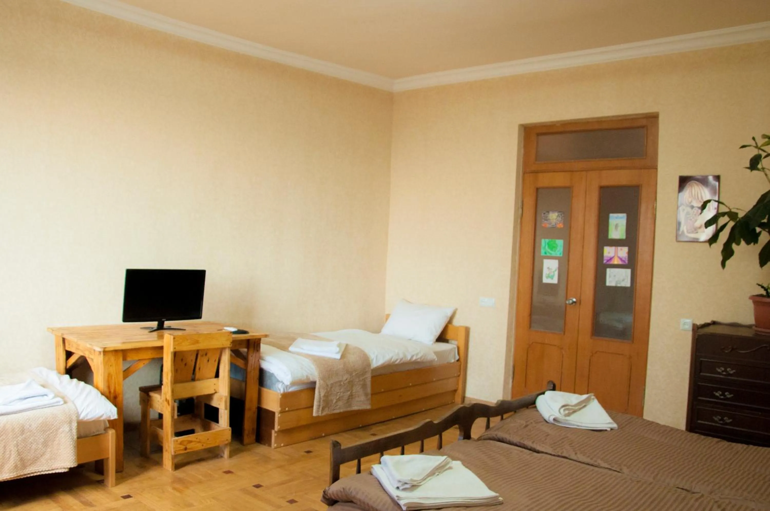 Bed in Azhdahak B&B in Geghashen , Abovyan