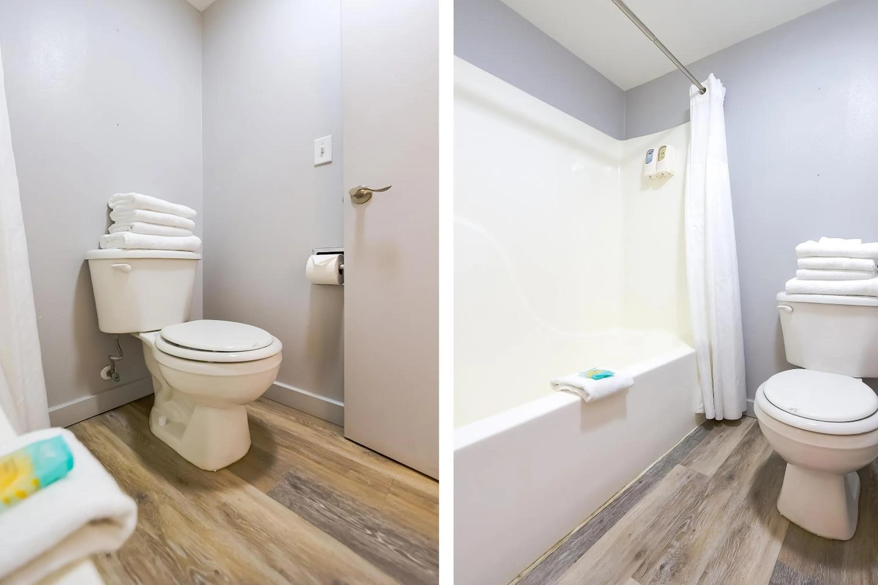 Bathroom in Waves Hotel NYE Beach - Newport OR