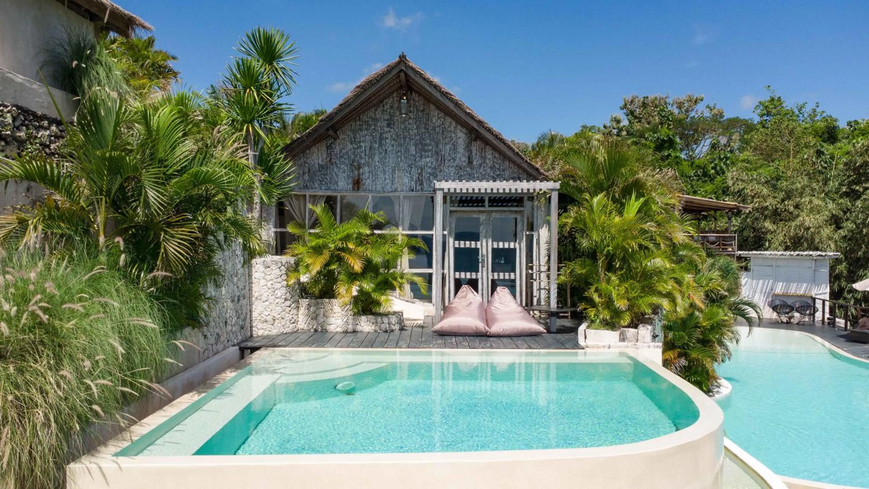 Pool view in Biu Biu Resort Bali