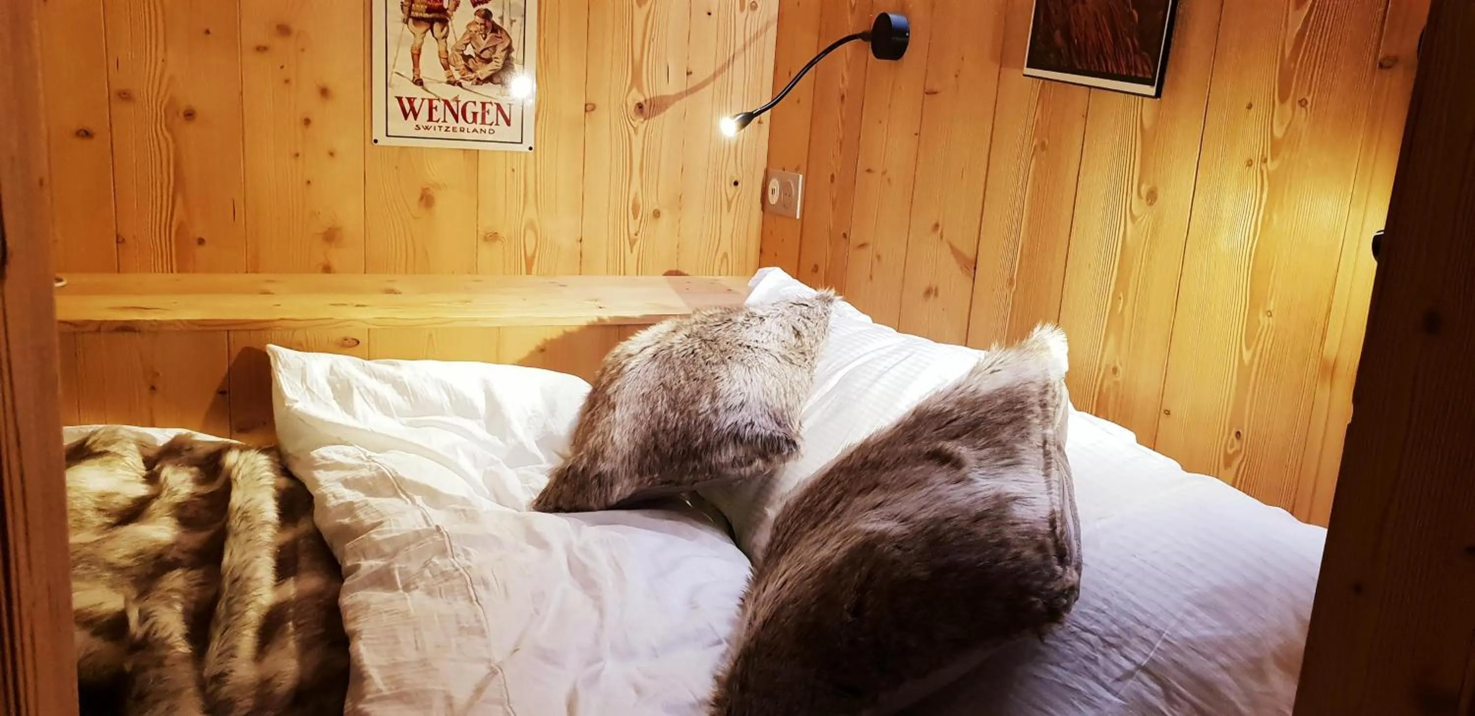 Bed in La Bergerie de Louvie