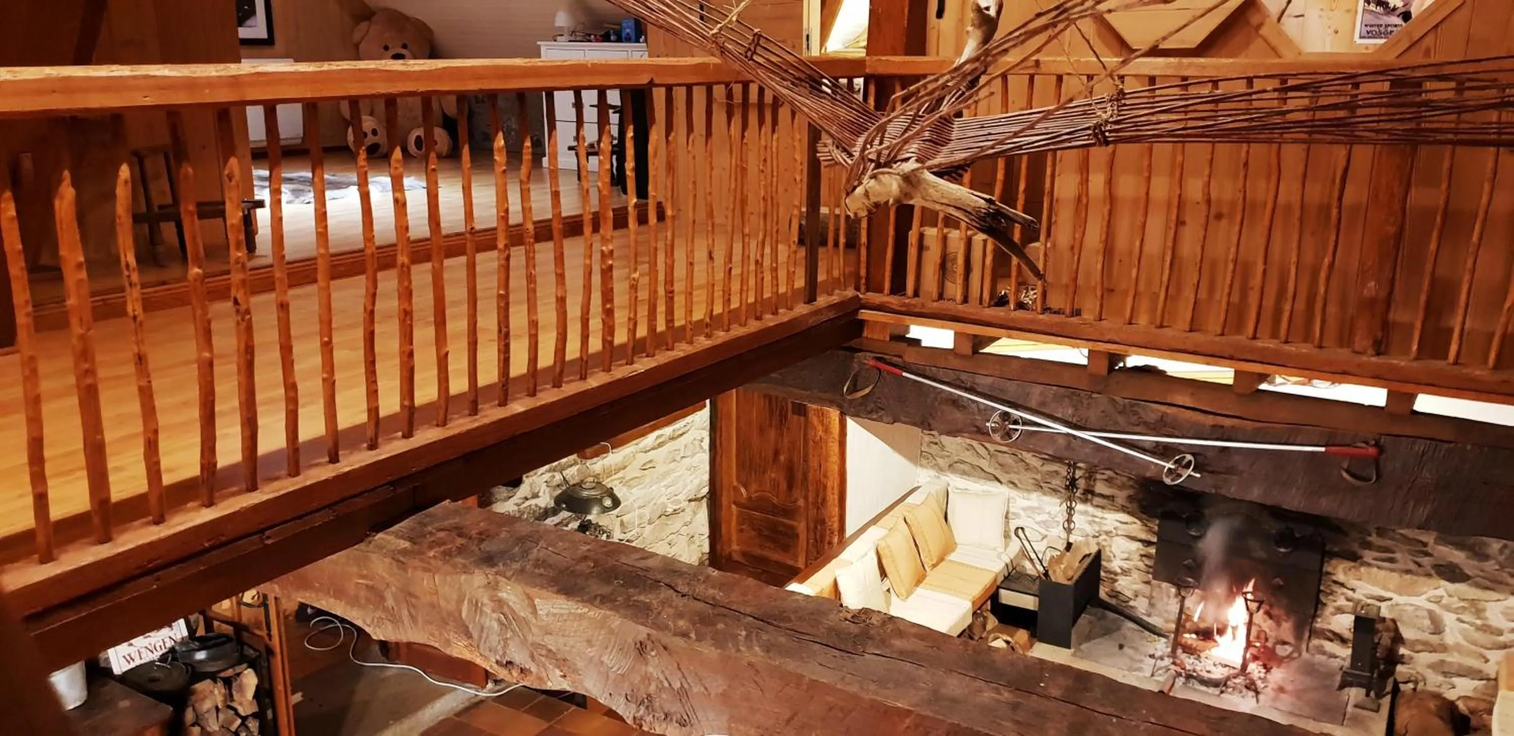 Living room in La Bergerie de Louvie