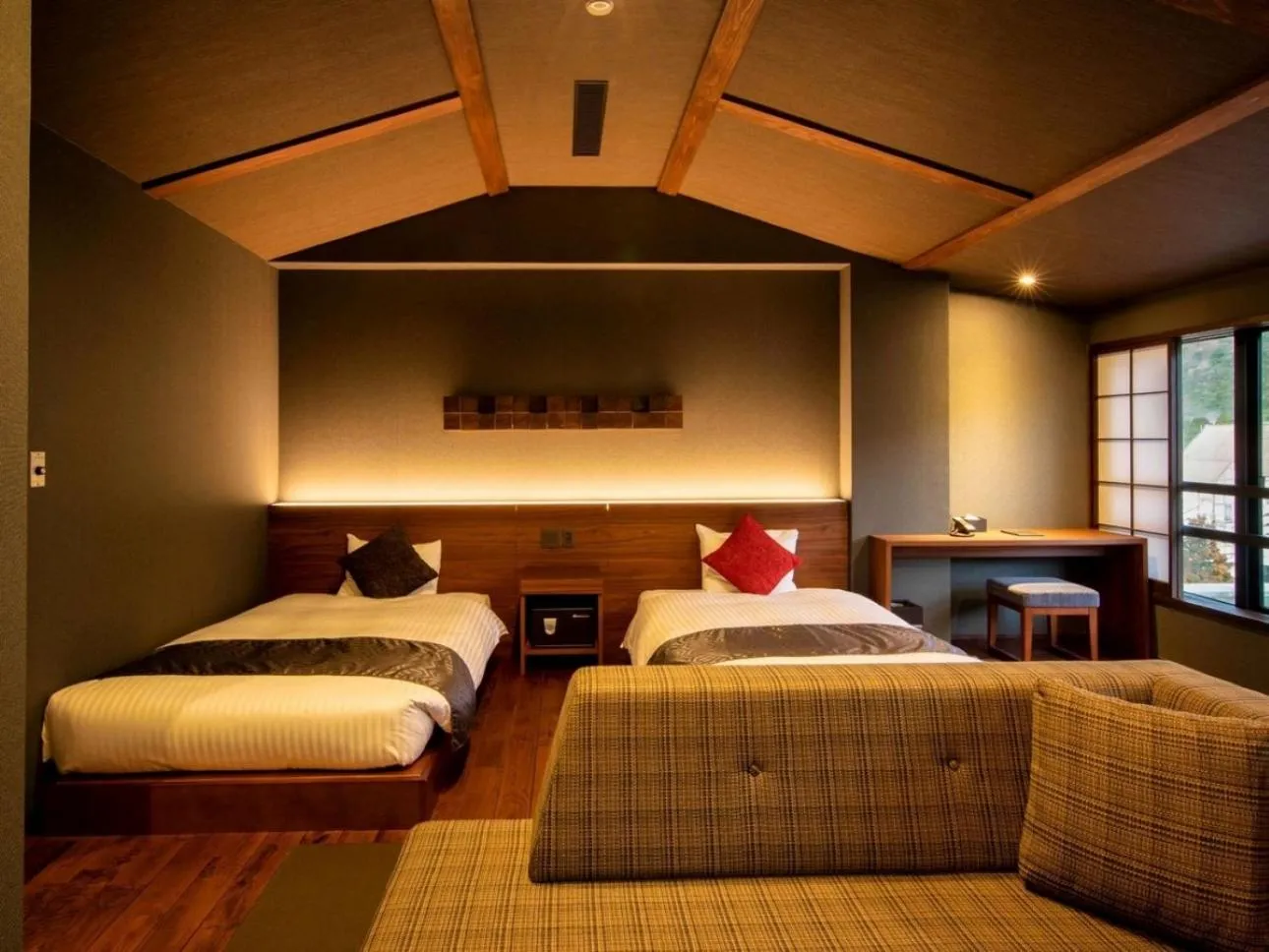 Bed in Unzen Fukudaya