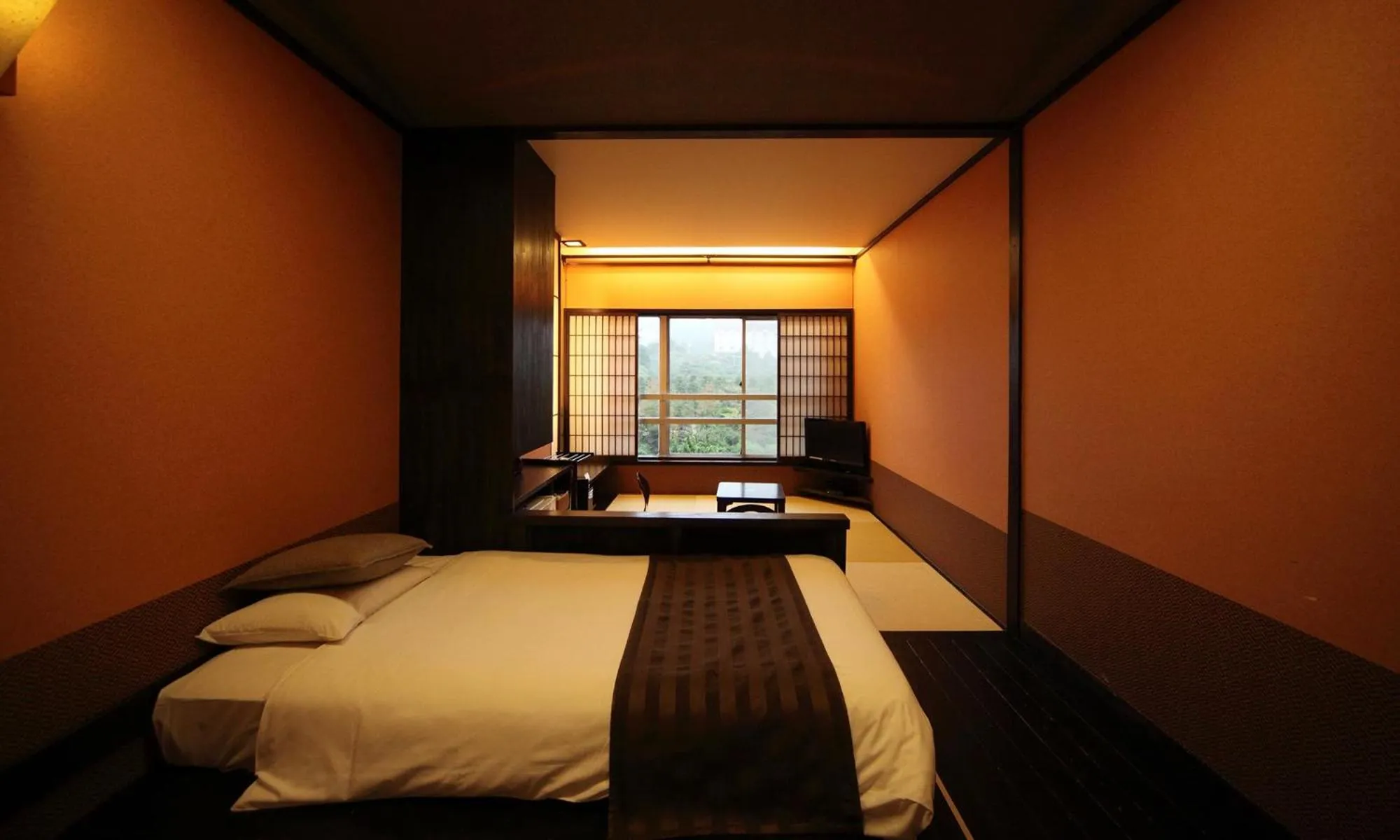 Bed in Unzen Fukudaya