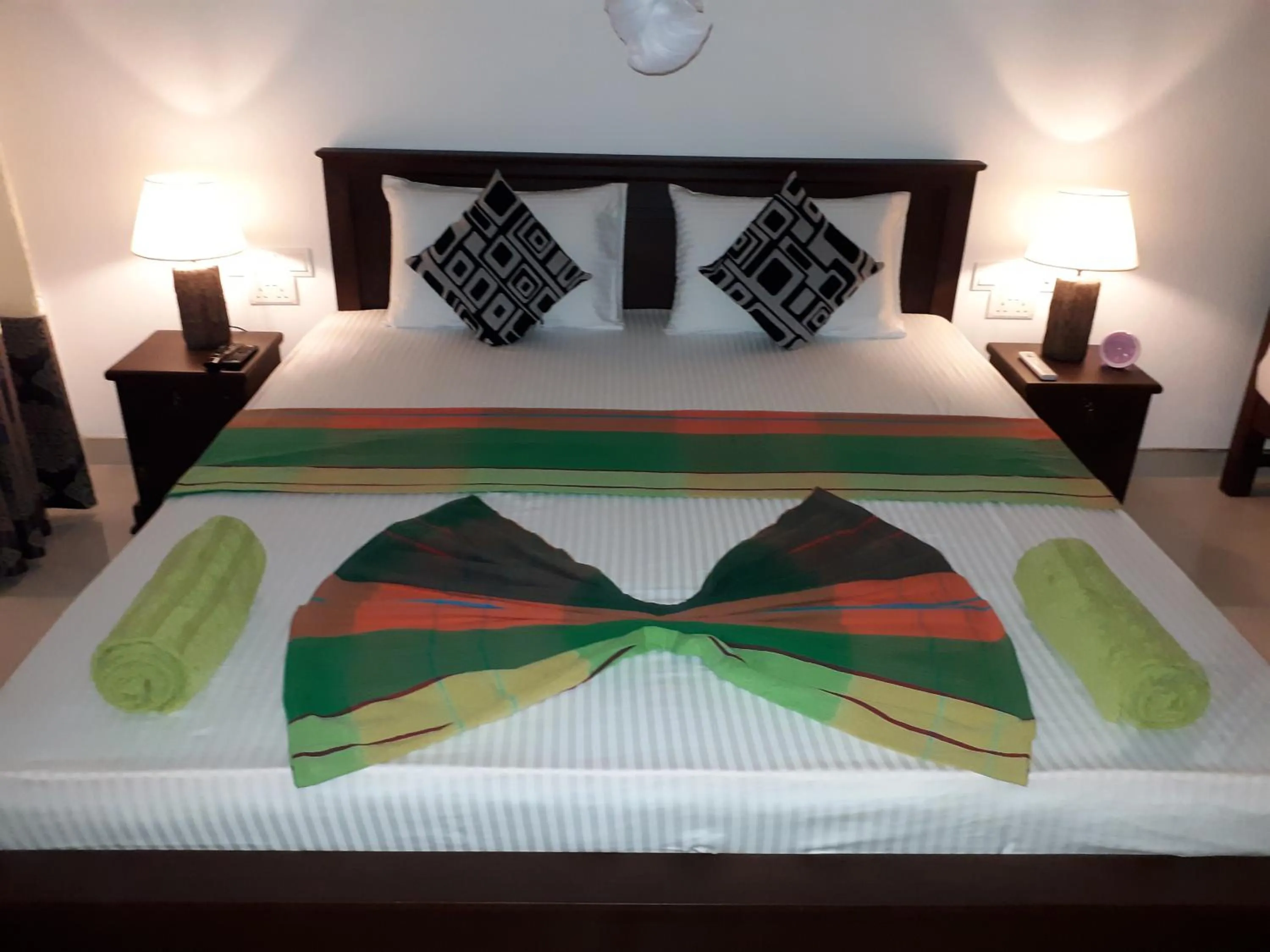 Bed in Sigiri Hibiscus Villa