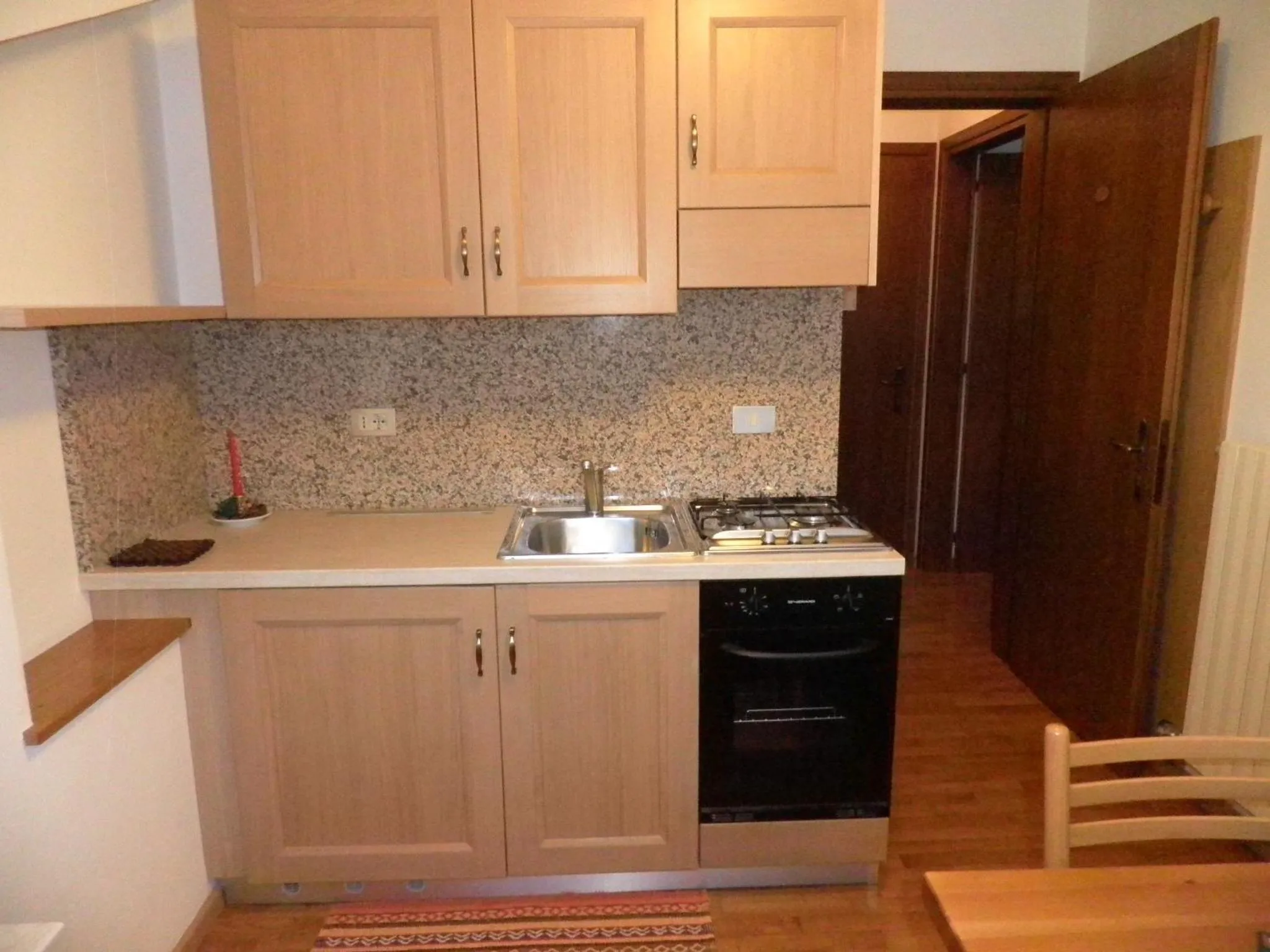 Kitchen or kitchenette in Appartamenti Nigritella