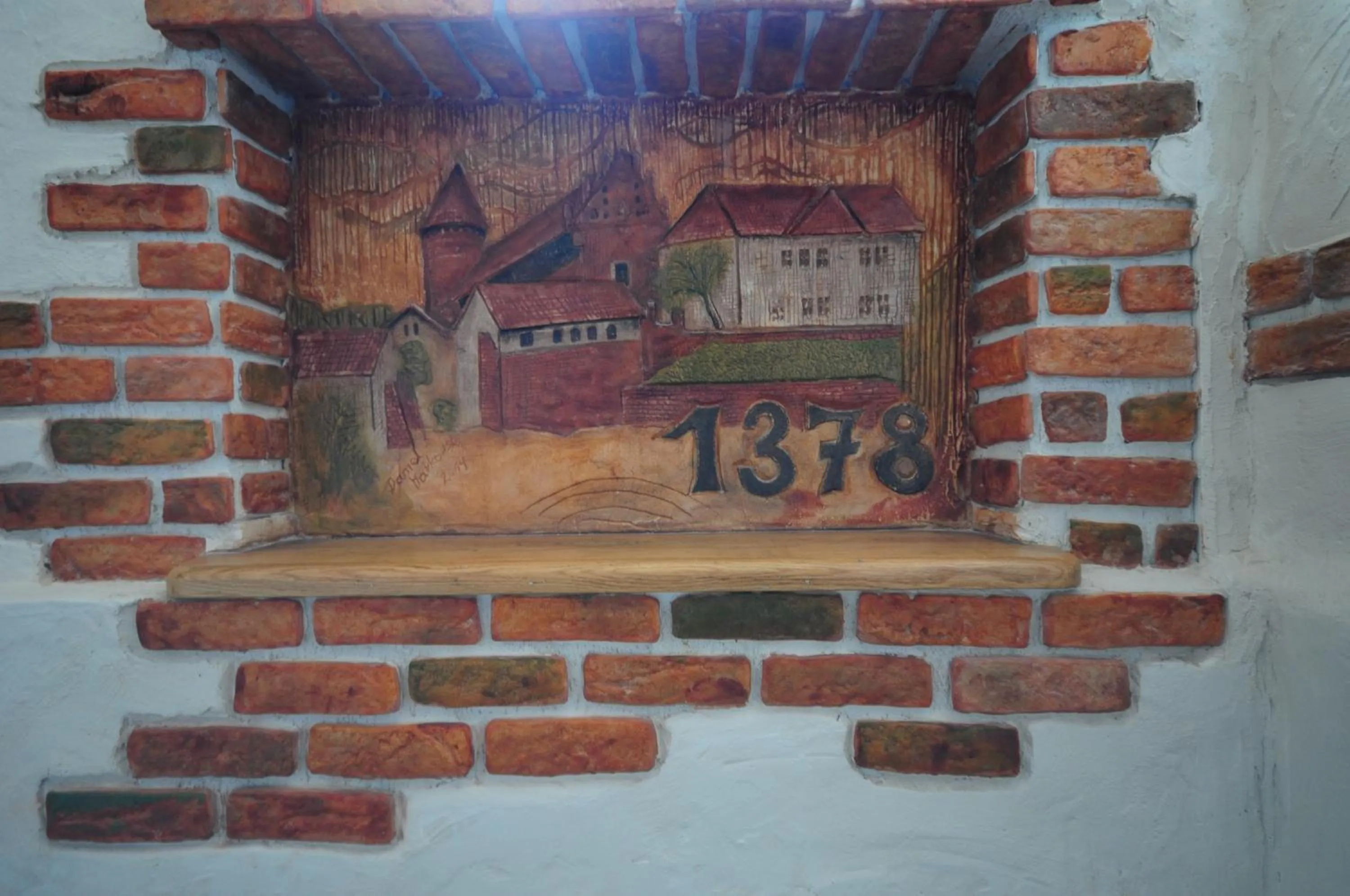 Decorative detail in Hotel Wysoka Brama