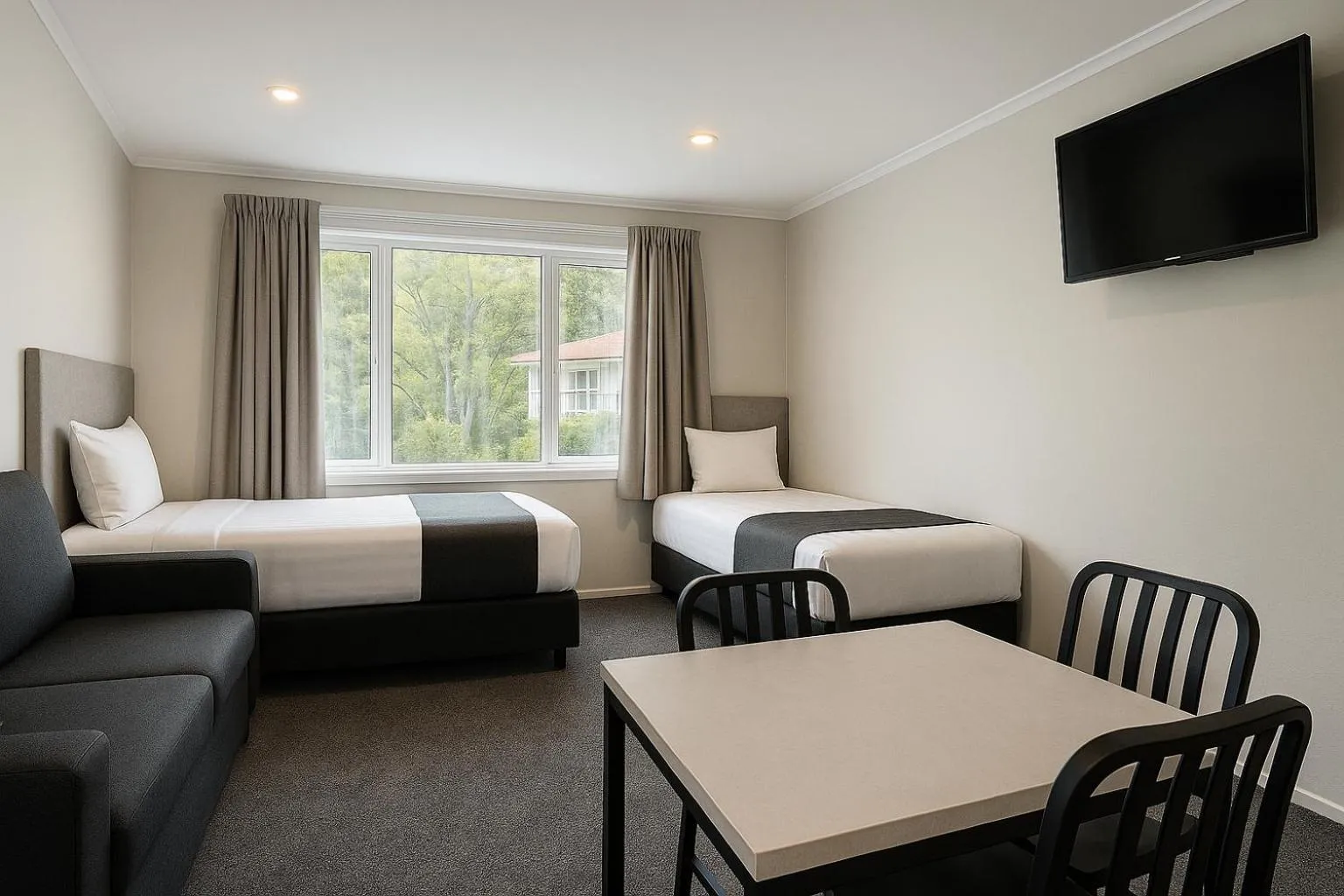 Bed in BKs Pioneer Motel