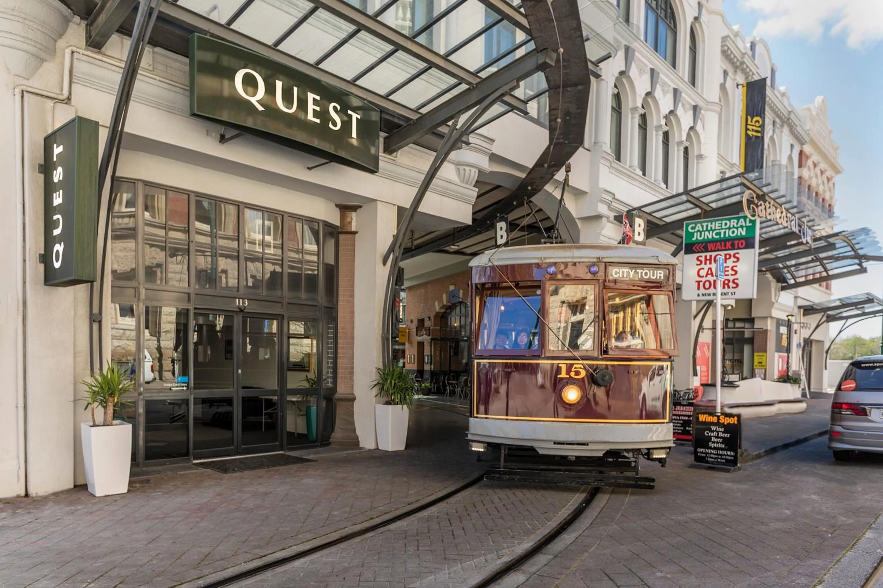 Street view in Quest Cathedral Junction Serviced Apartments