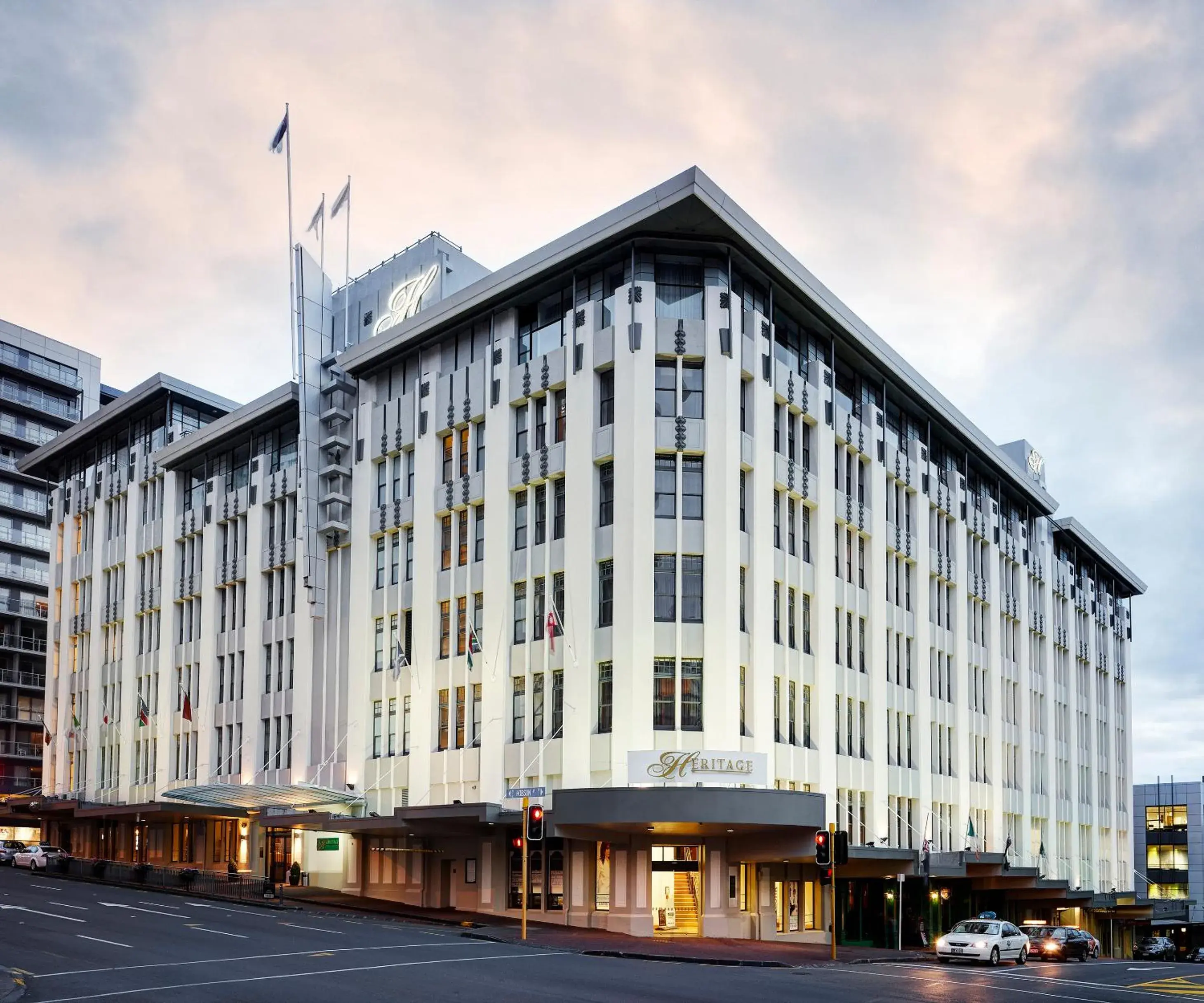 Facade/entrance in Heritage Auckland, A Heritage Hotel