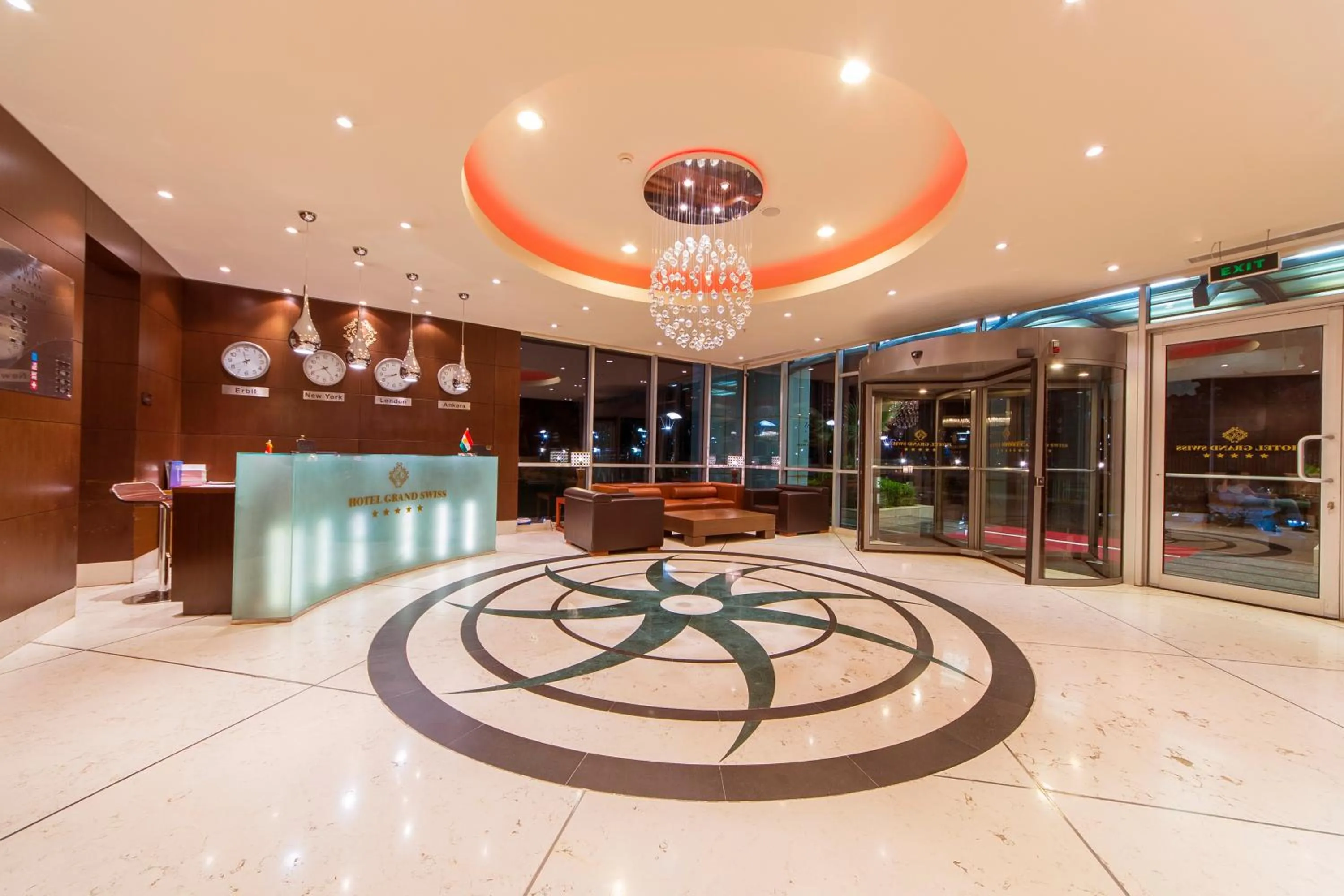 Lobby or reception in Hotel Grand Swiss