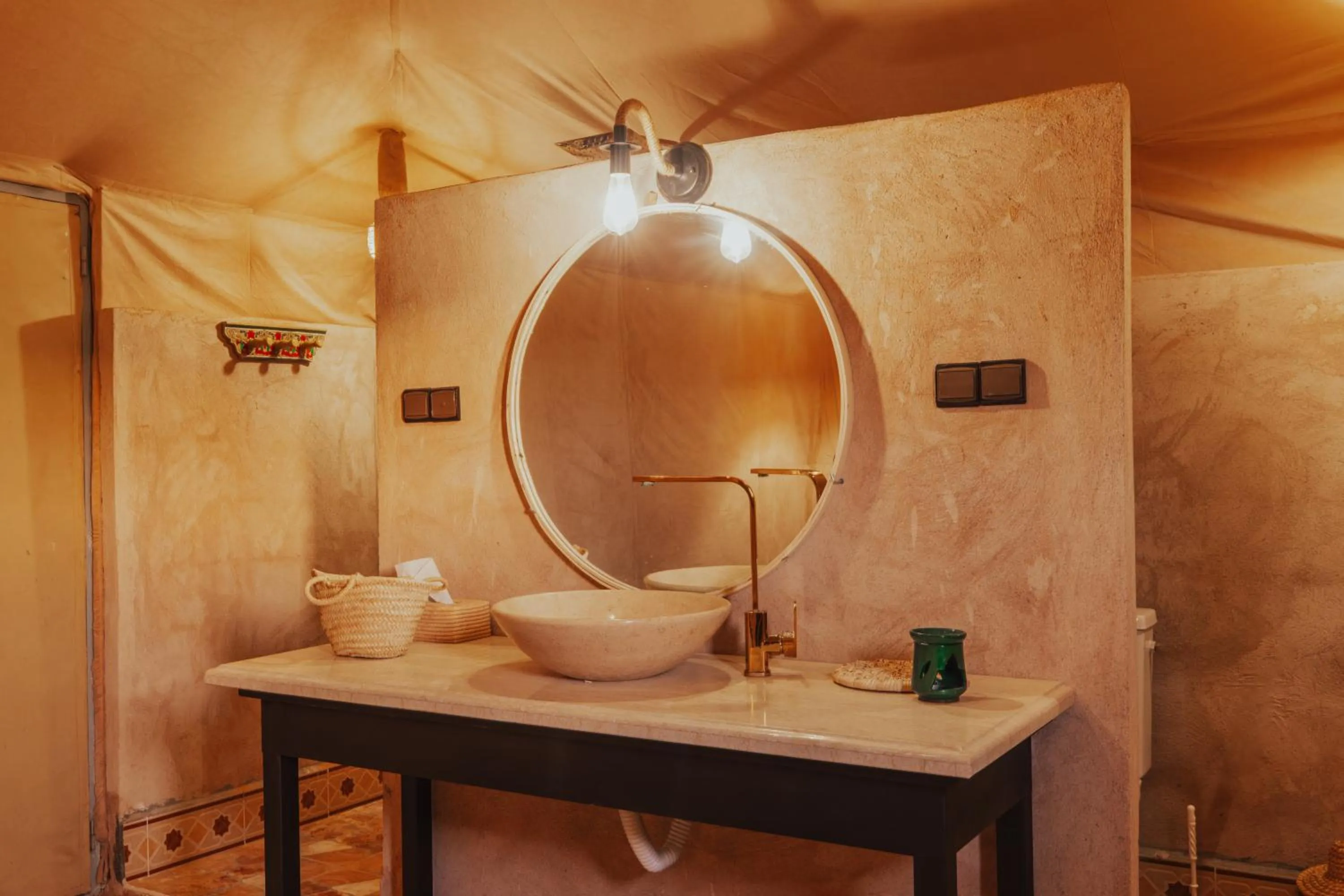 Shower in Tassili Luxury Desert Camp