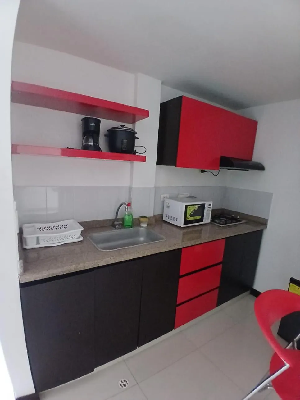 Kitchen or kitchenette in Hotel Plaza Norte Cali