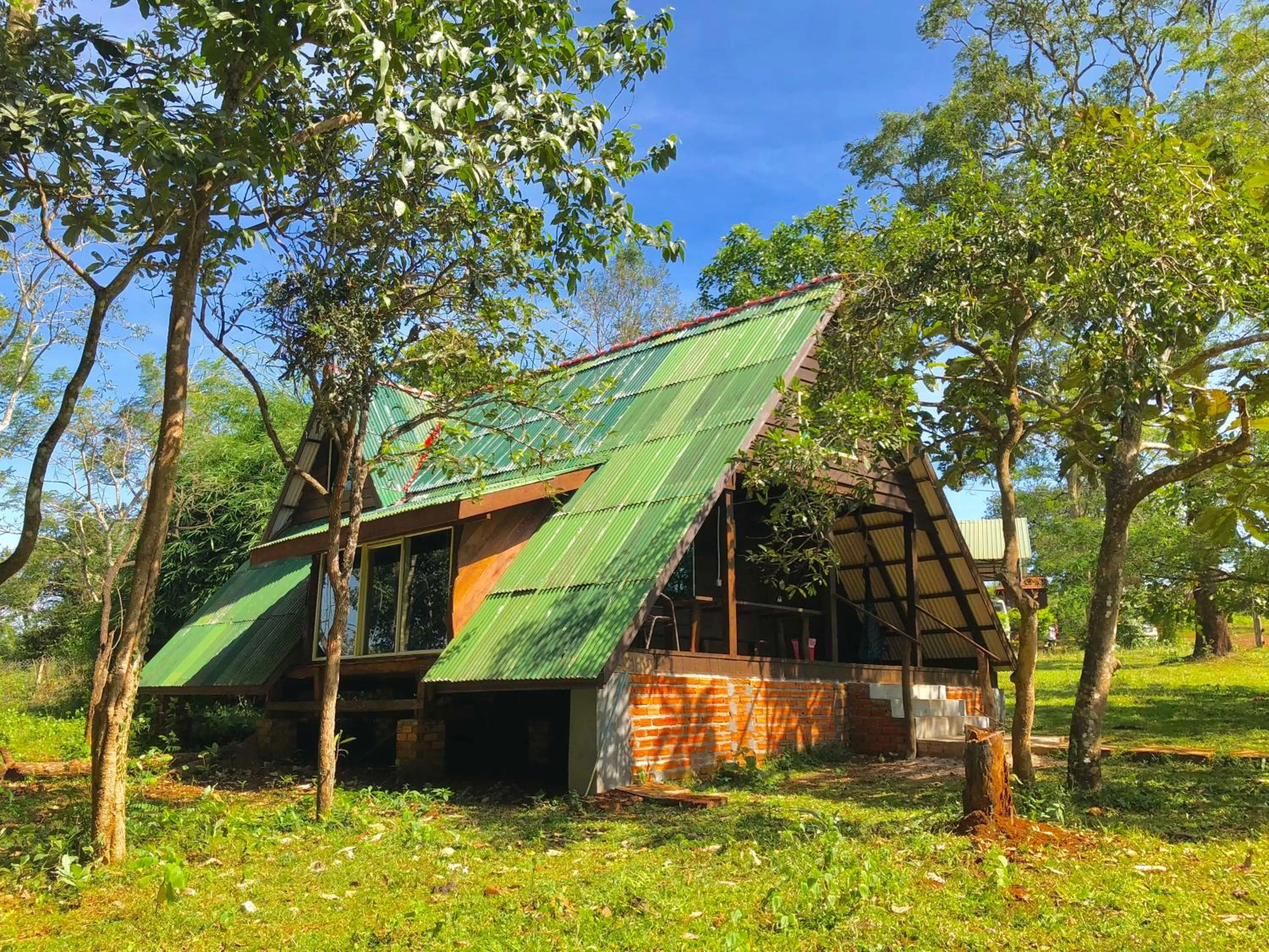 Family in Nature Lodge