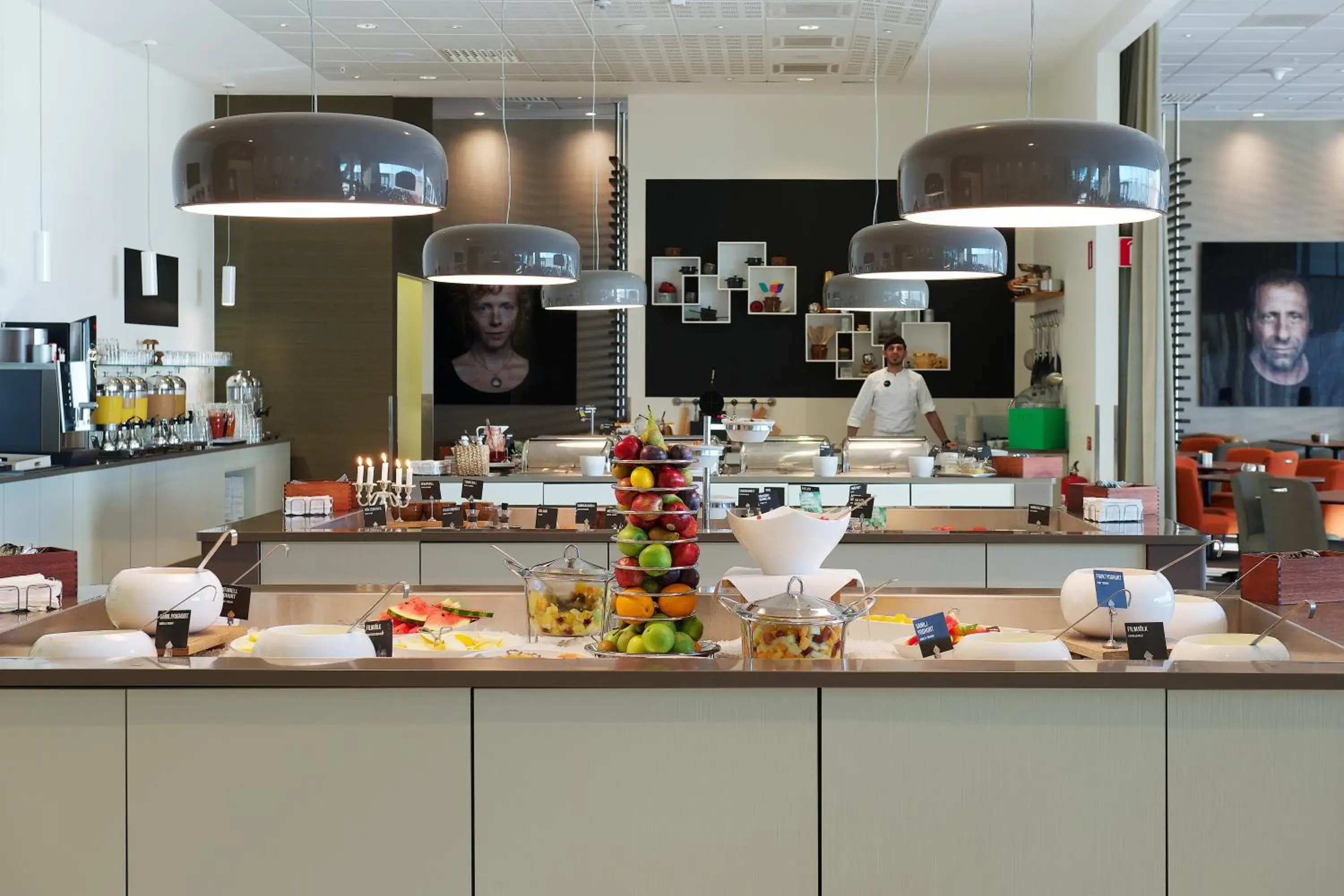 Buffet breakfast in Clarion Hotel Arlanda Airport Terminal Buffet breakfast in Clarion Hotel Arlanda Airport Terminal