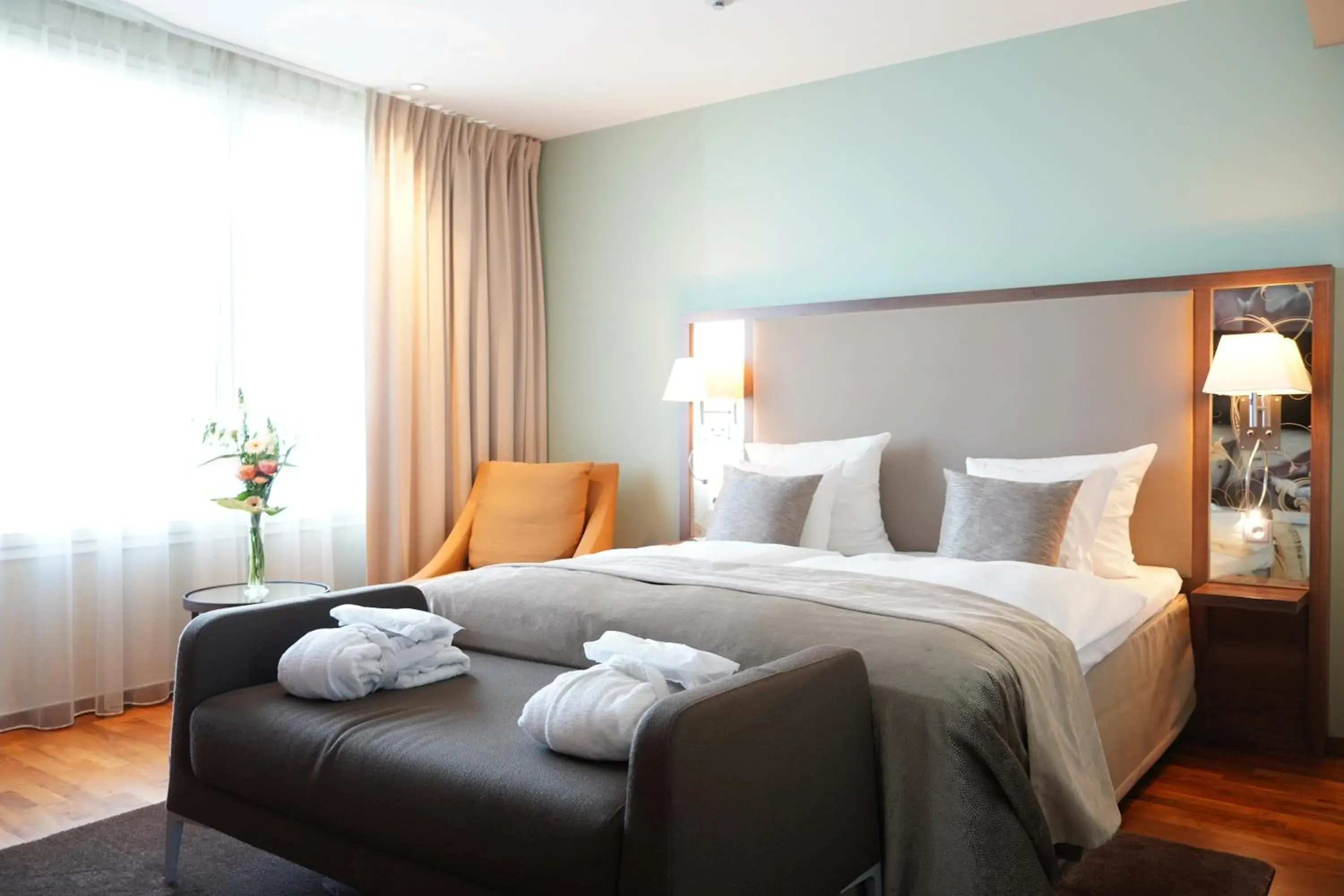 Bedroom, Bed in Clarion Hotel Arlanda Airport Terminal Bedroom, Bed in Clarion Hotel Arlanda Airport Terminal