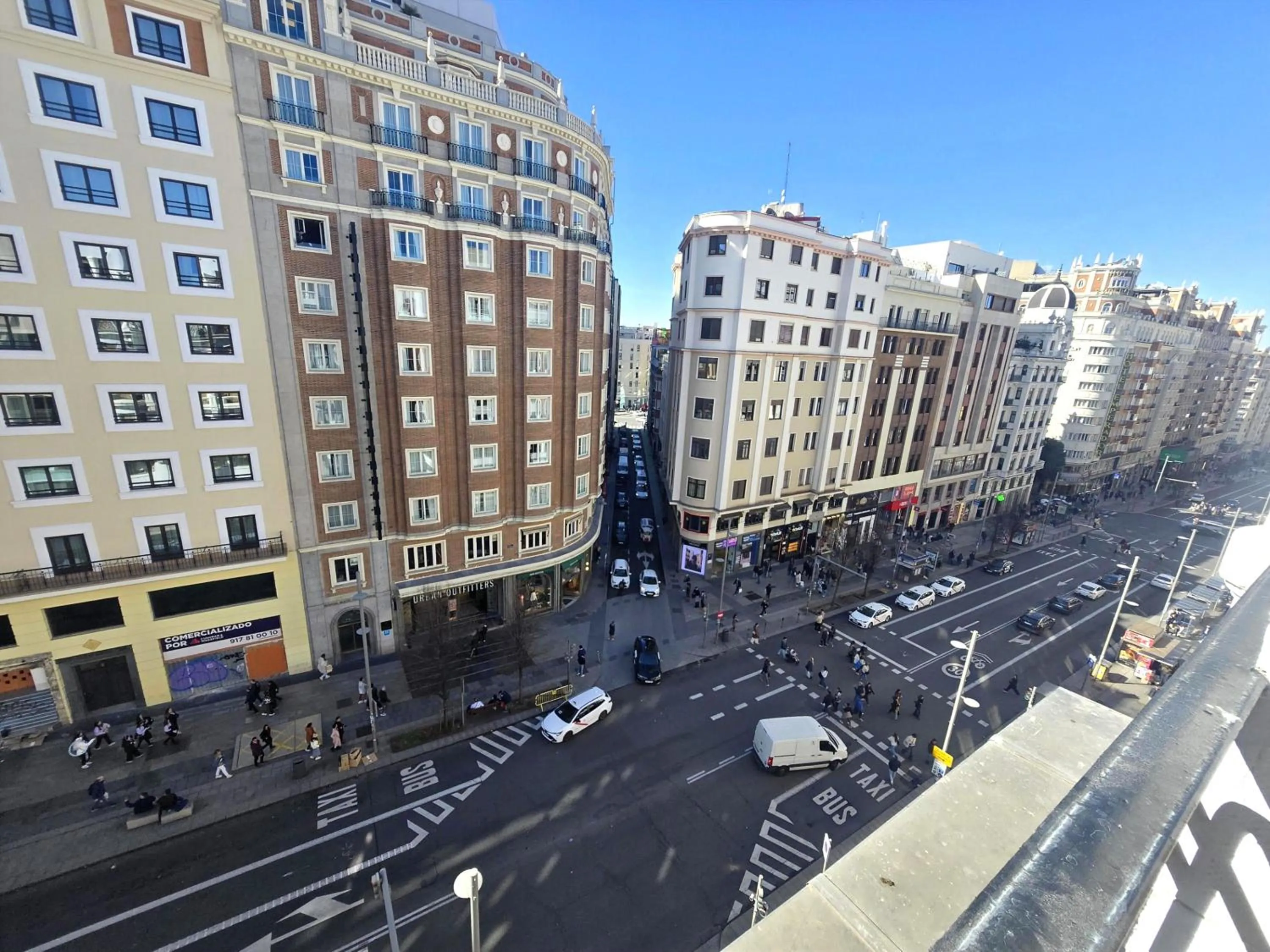 City view in Hostal Main Street Madrid