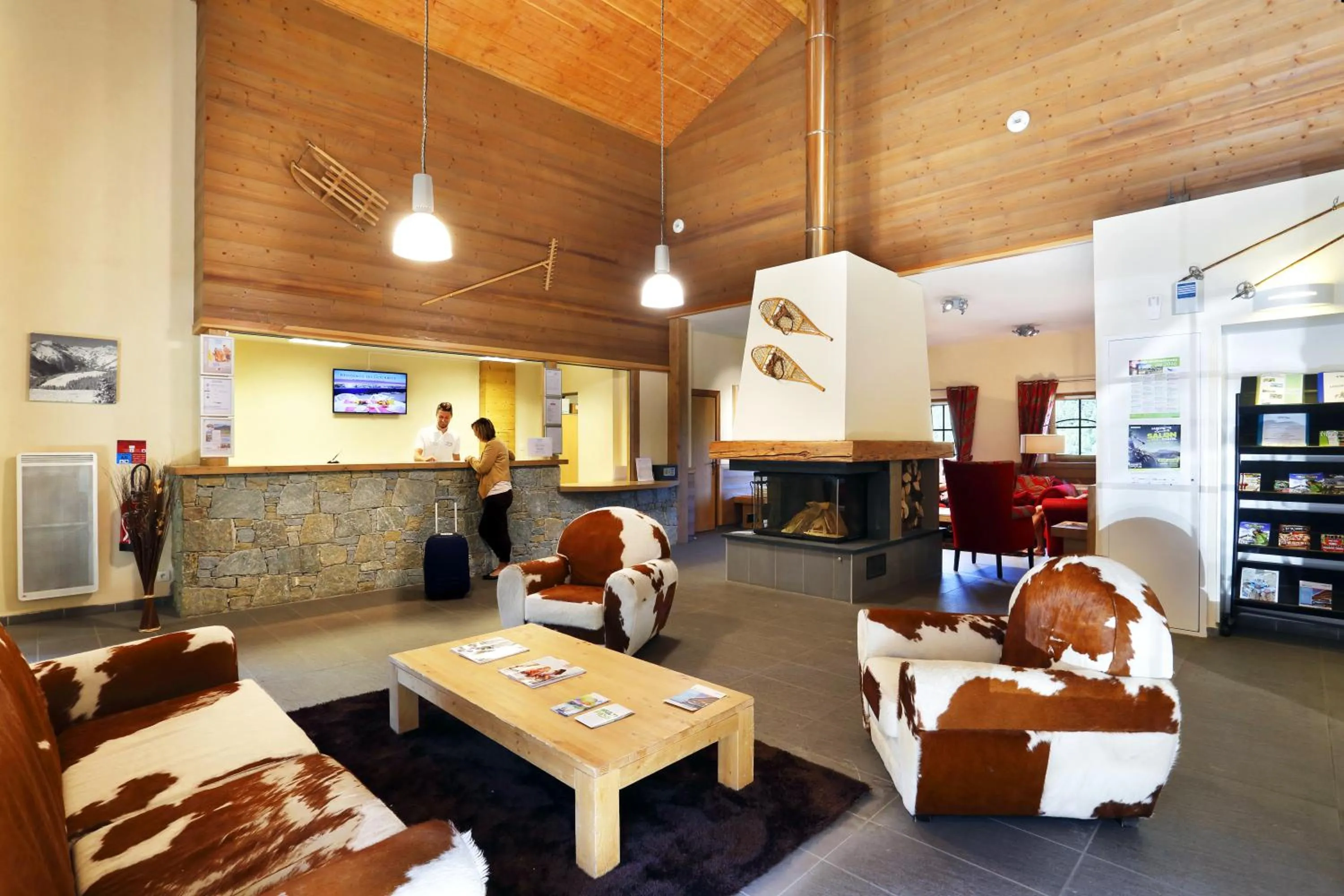 Lobby or reception in Résidence Néméa Le Grand Lodge