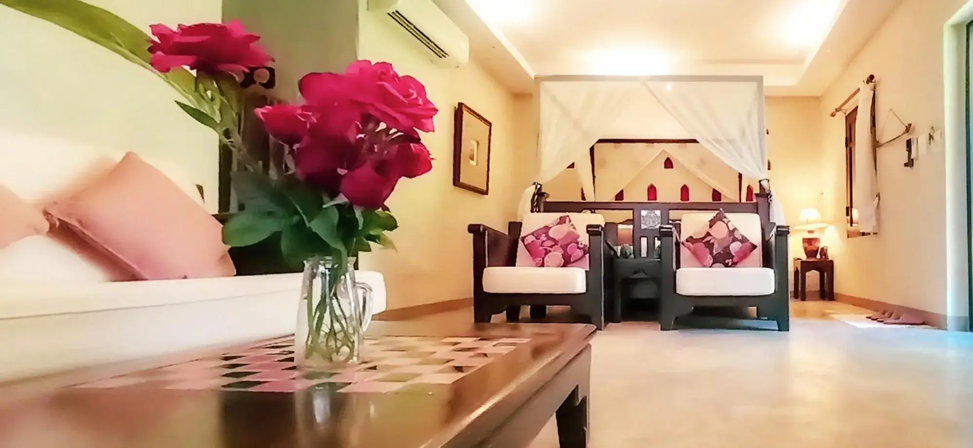 Living room, Bed in Pai River Corner Living room, Bed in Pai River Corner