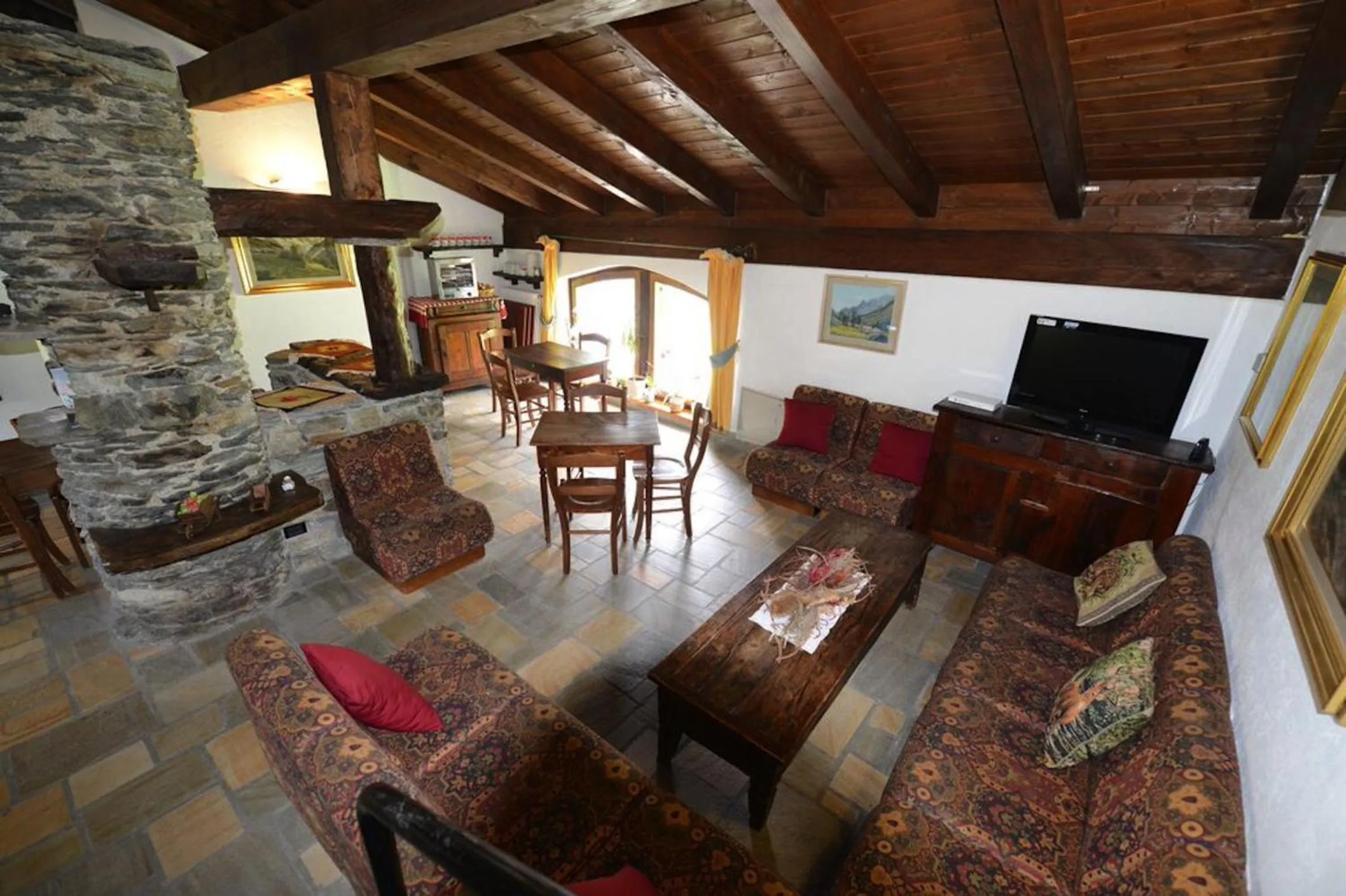 Living room in Hotel Baita Cretaz