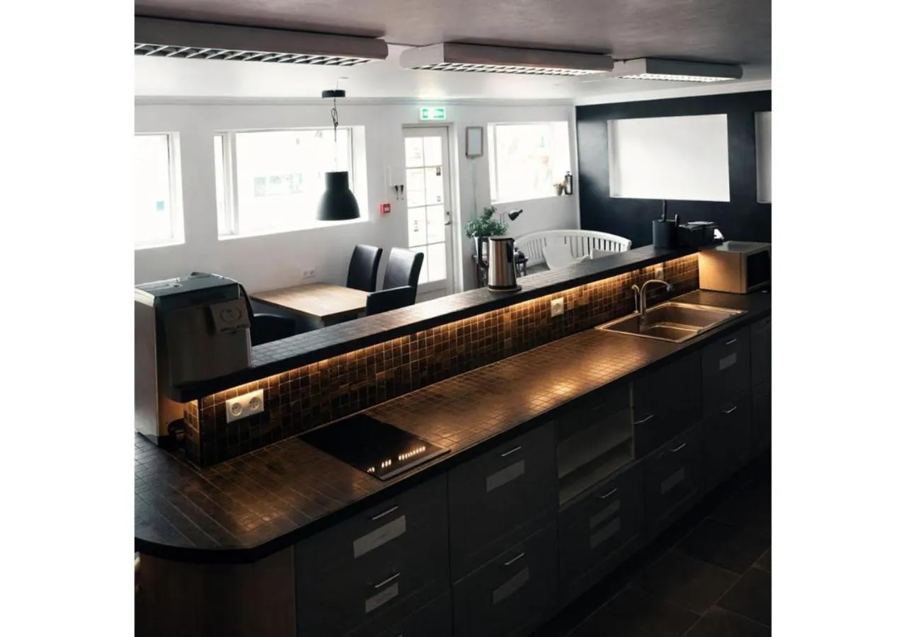 kitchen in Selfoss Hostel