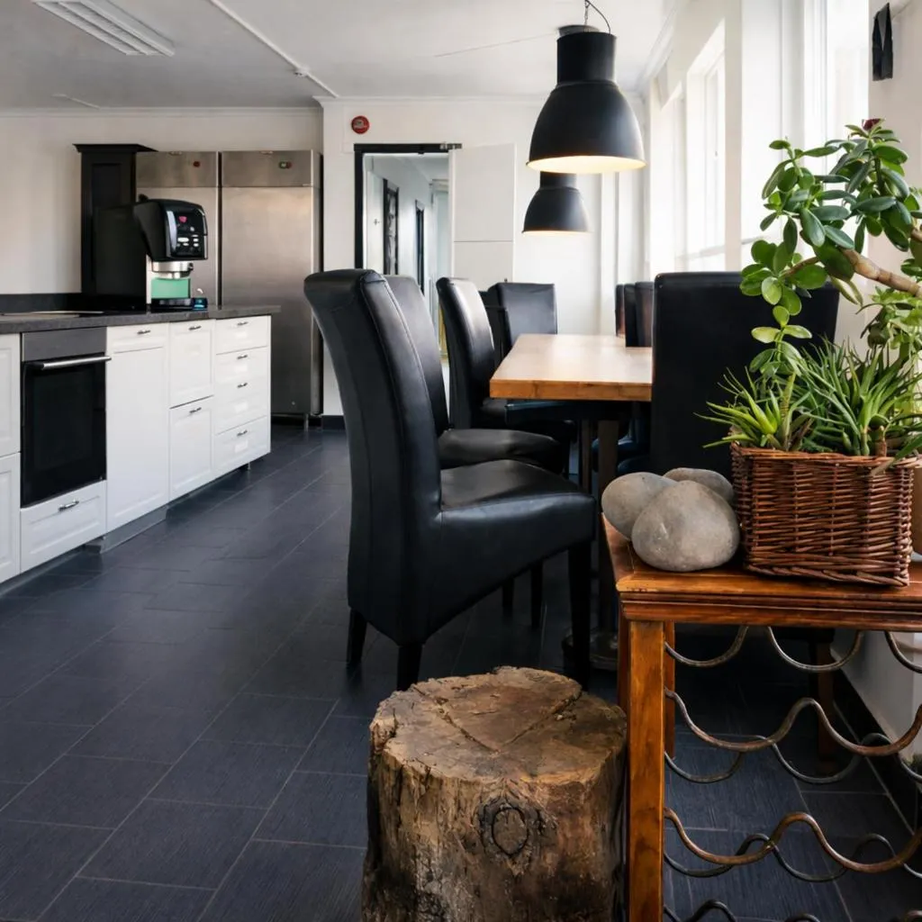 kitchen in Selfoss Hostel