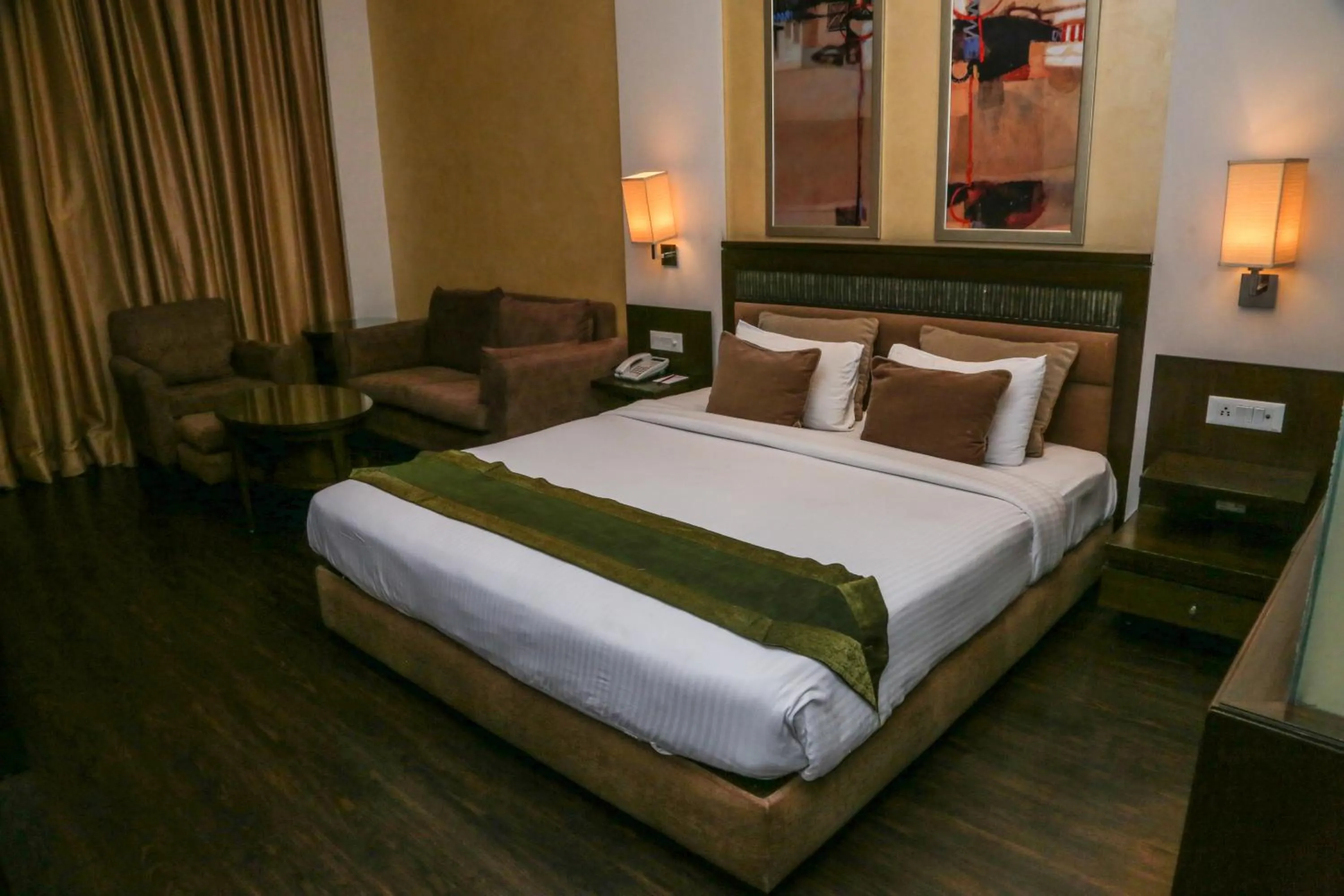 Photo of the whole room, Bed in Western Court Panchkula