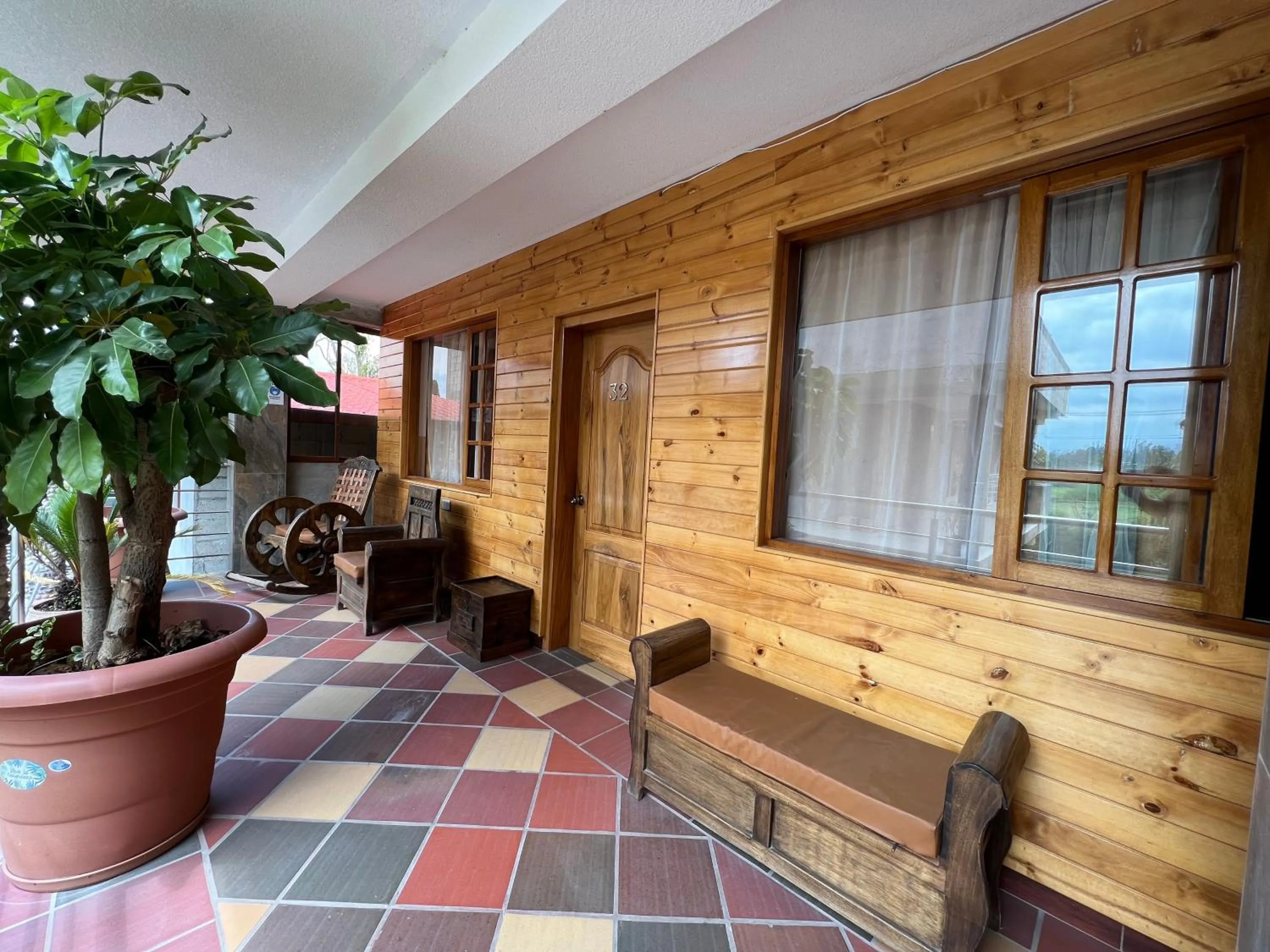 Patio in Hostal Alpachaca - New Quito Airport