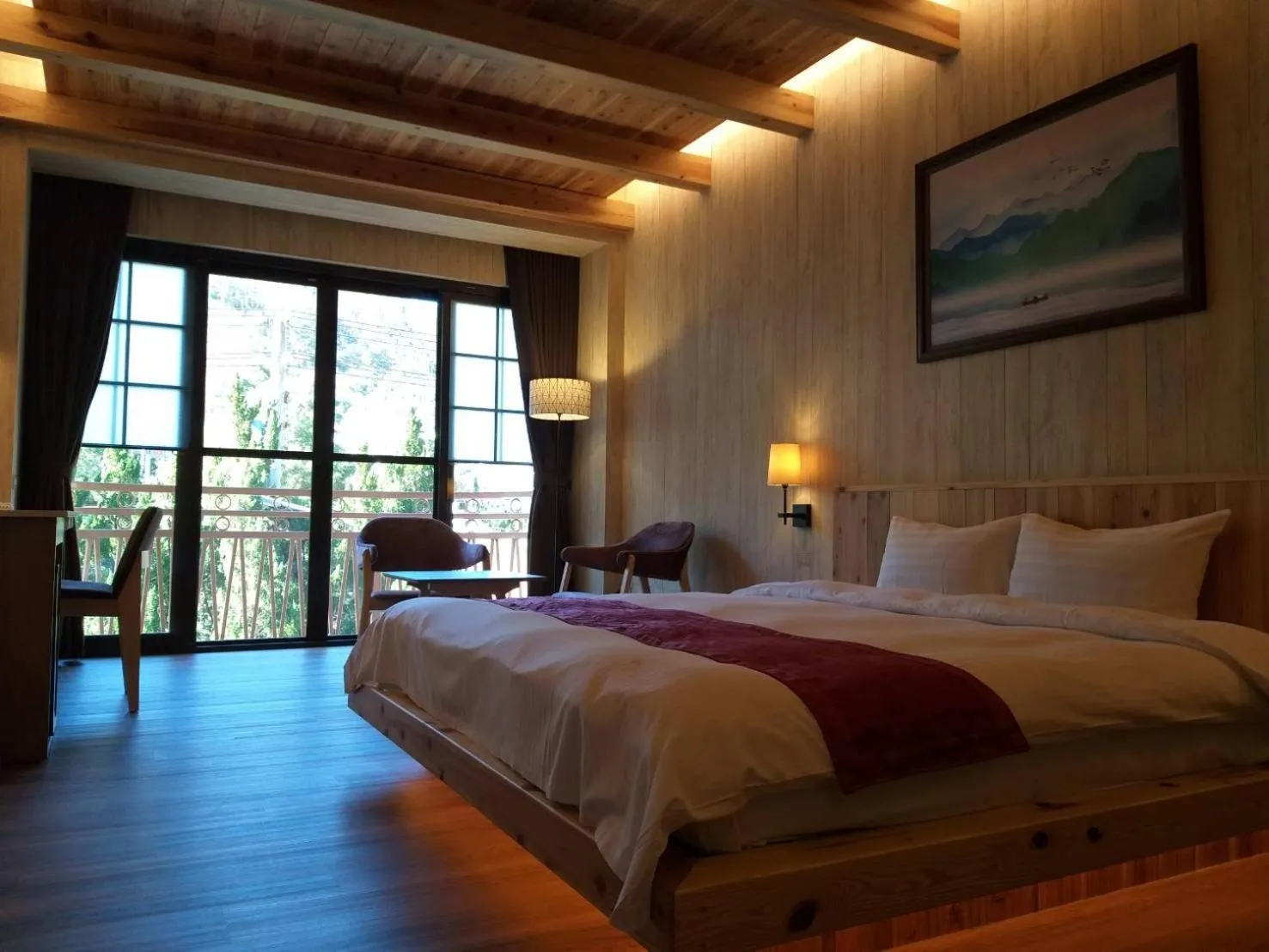 Bed in Ku Kuan Resort Hotel