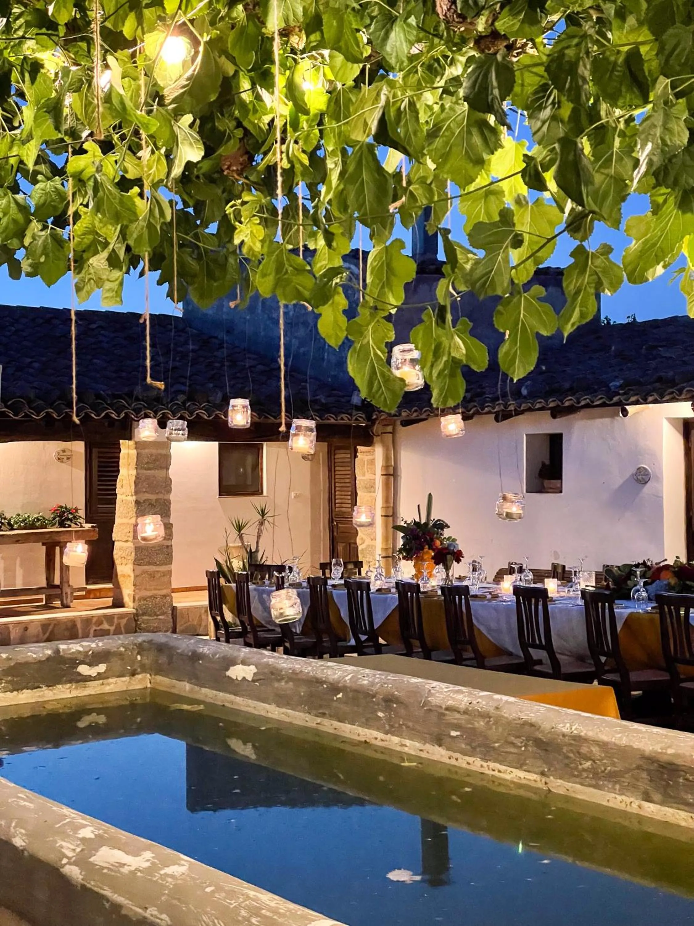 Patio in Fattoria Manostalla Villa Chiarelli