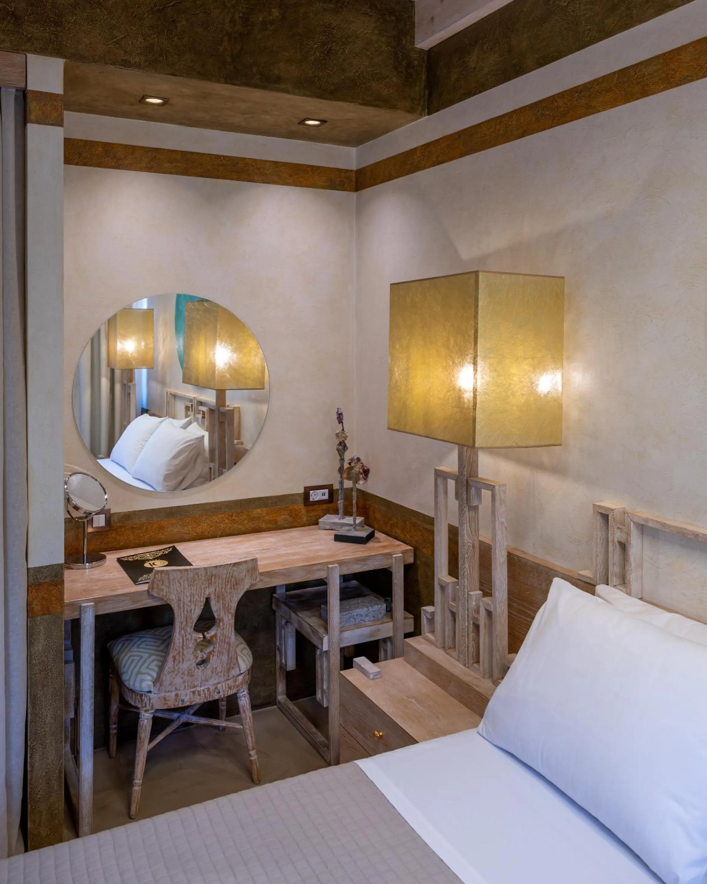 Decorative detail, Bed in 10GR Boutique Hotel & Wine Bar