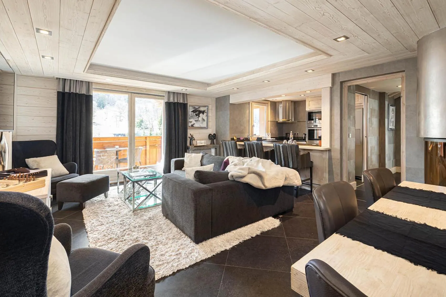 Living room, Bed in Le Kaïla