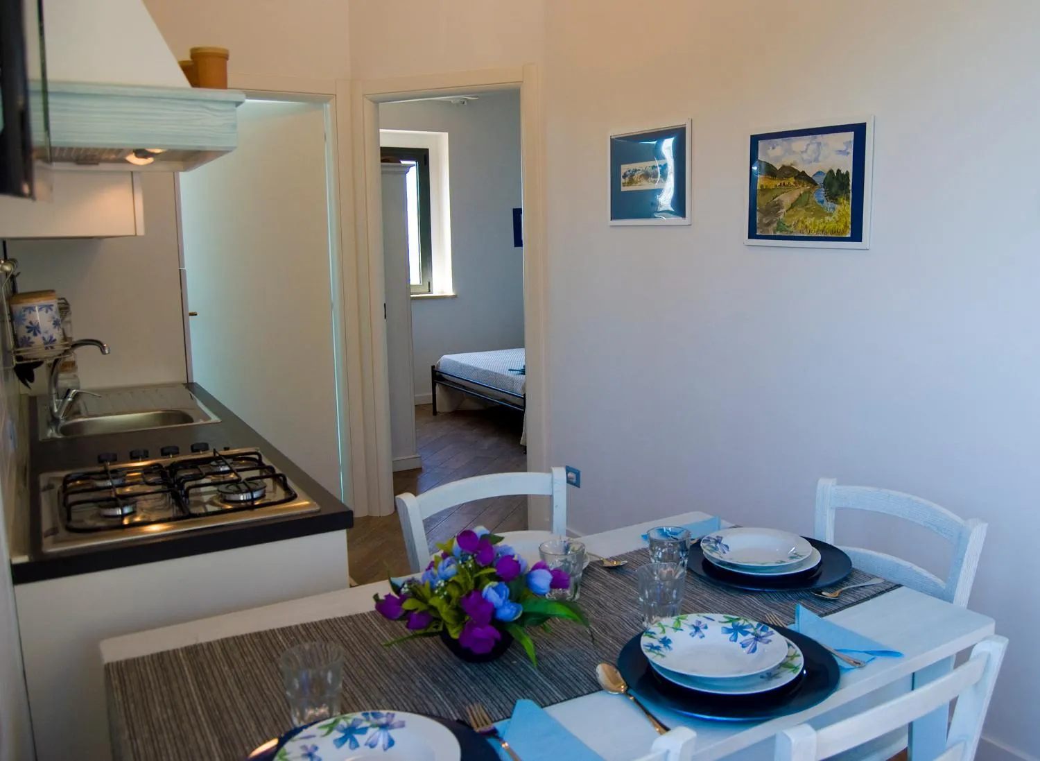 Kitchen or kitchenette in Agriturismo Il Falco