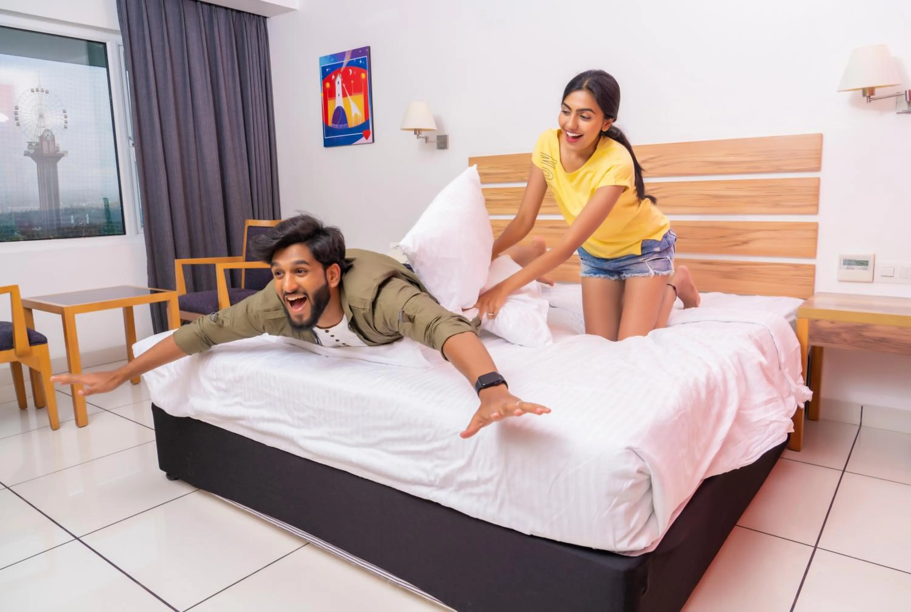 Bed in Wonderla Resort