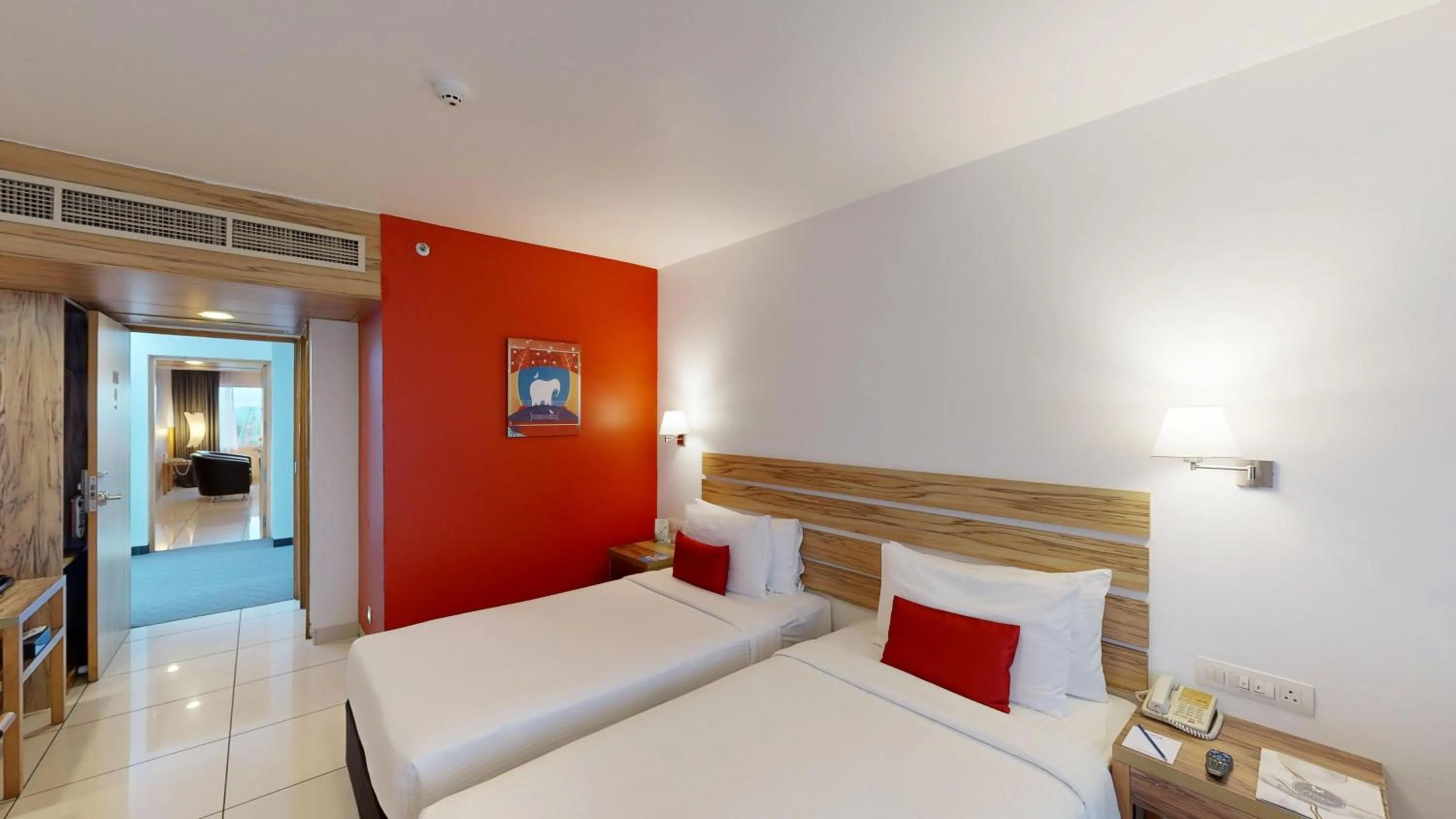 Bedroom, Bed in Wonderla Resort