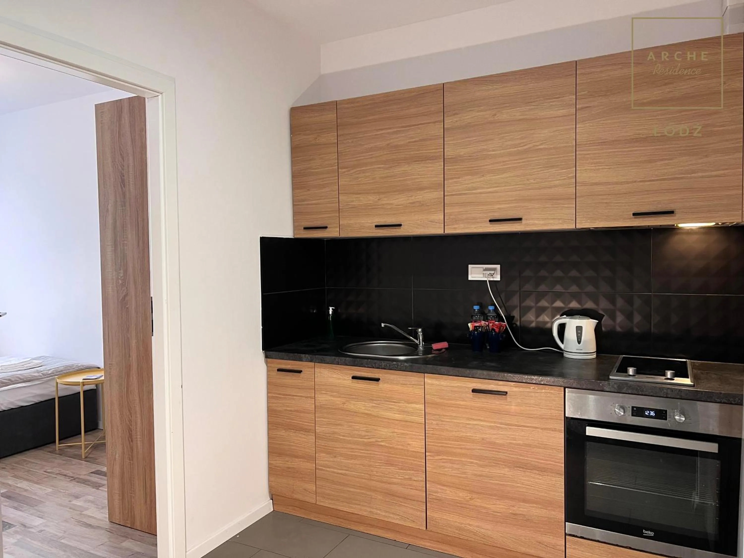 Coffee/tea facilities in Arche Residence Łódź