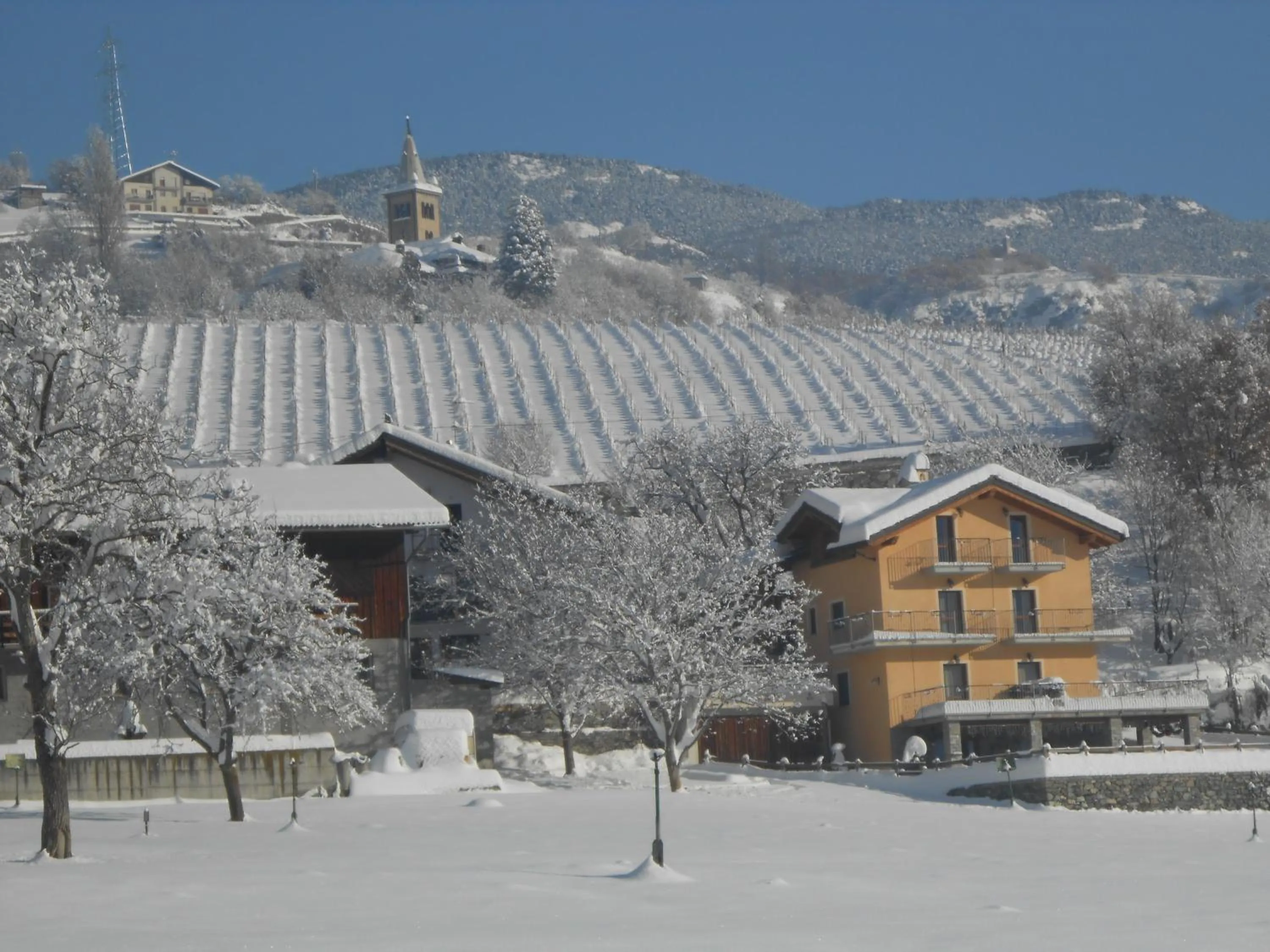 Mountain view in Affittacamere Les Noyers