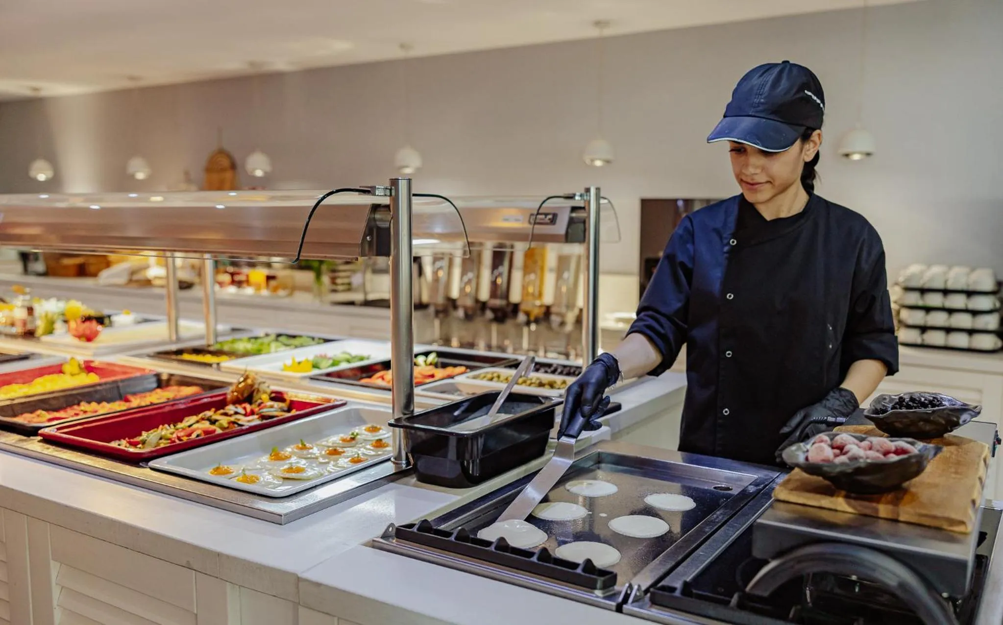 Buffet breakfast in Tasia Maris Oasis