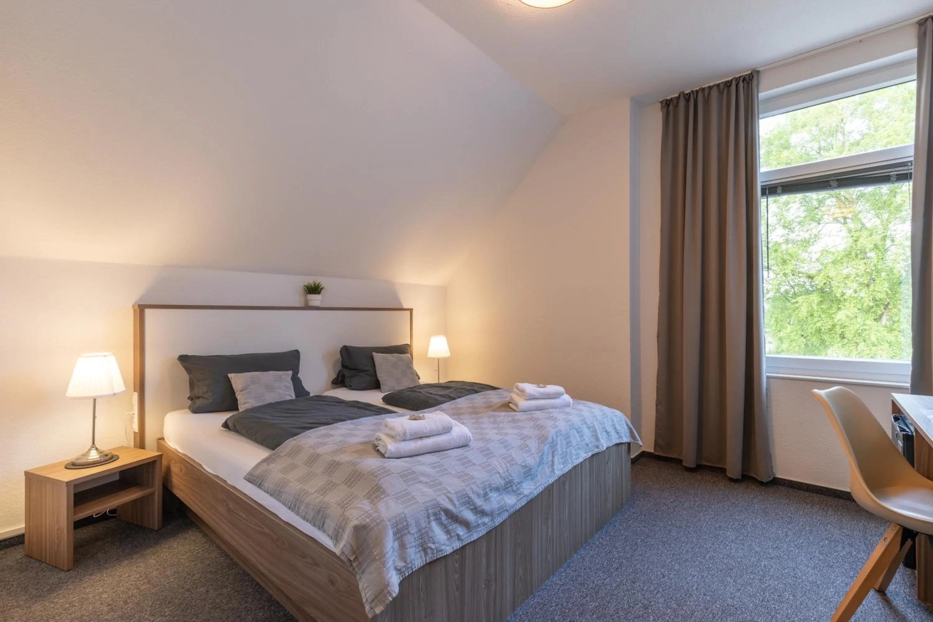 Bed in Gästehaus Wahnbek