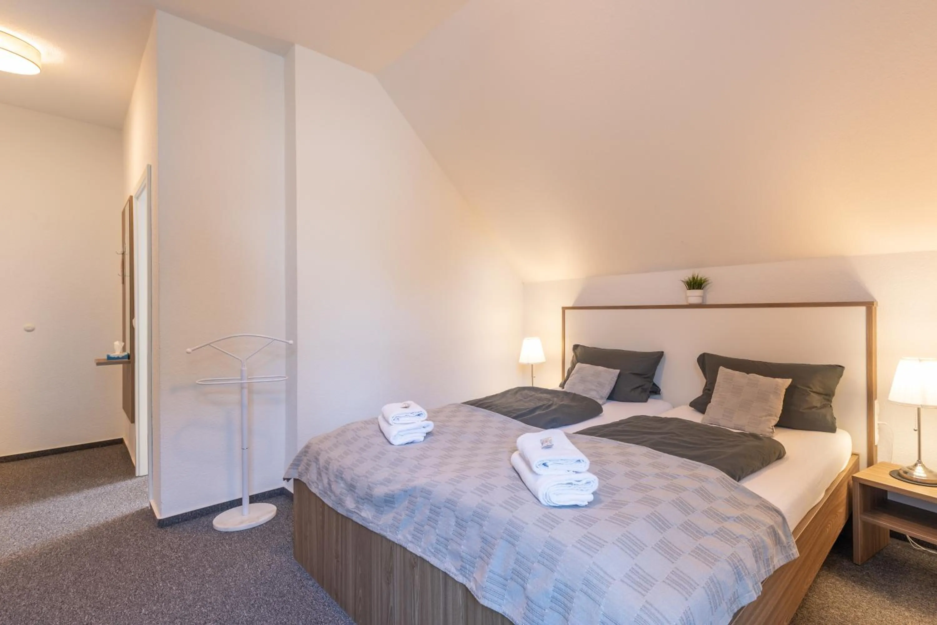 Bed in Gästehaus Wahnbek