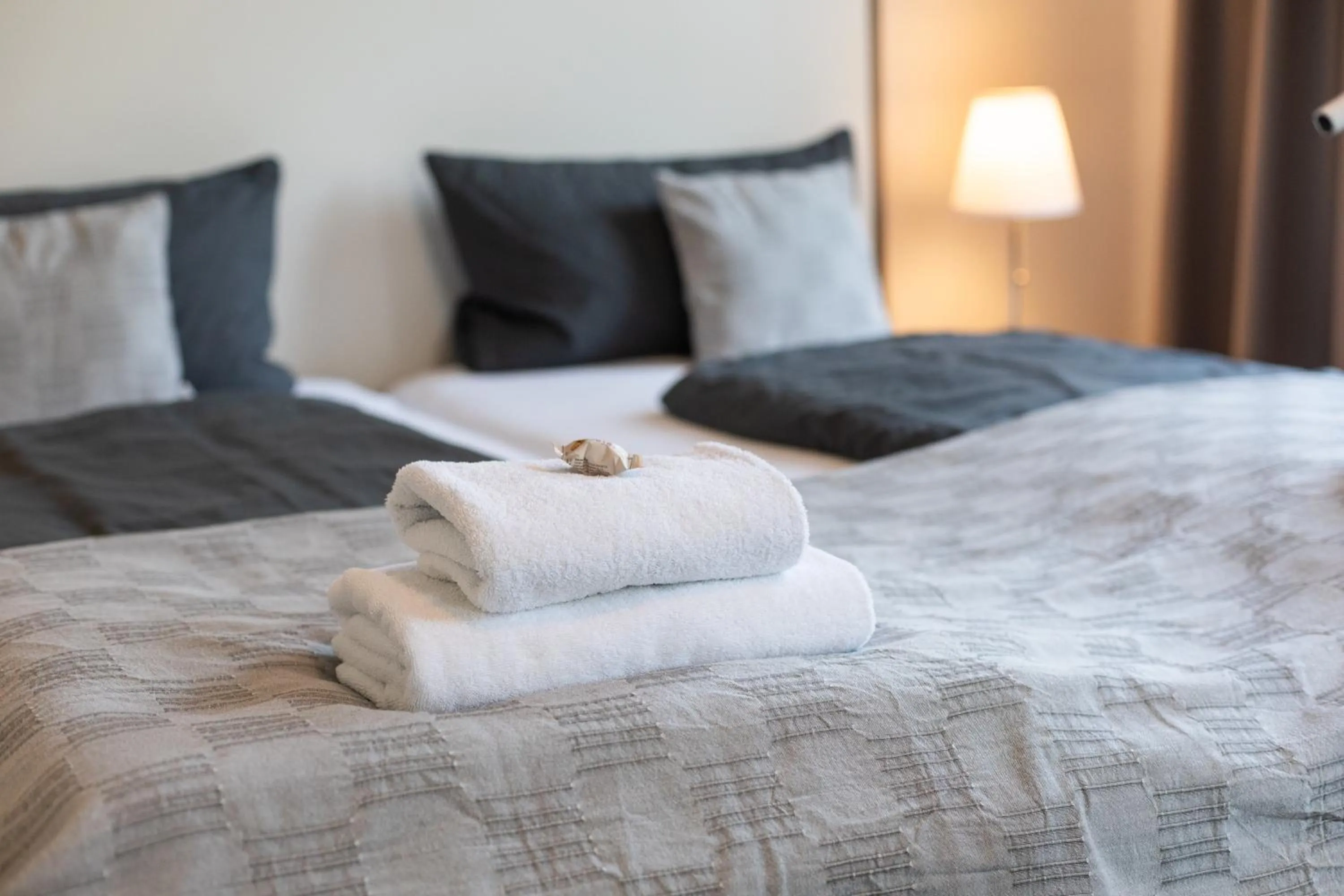 Bed in Gästehaus Wahnbek