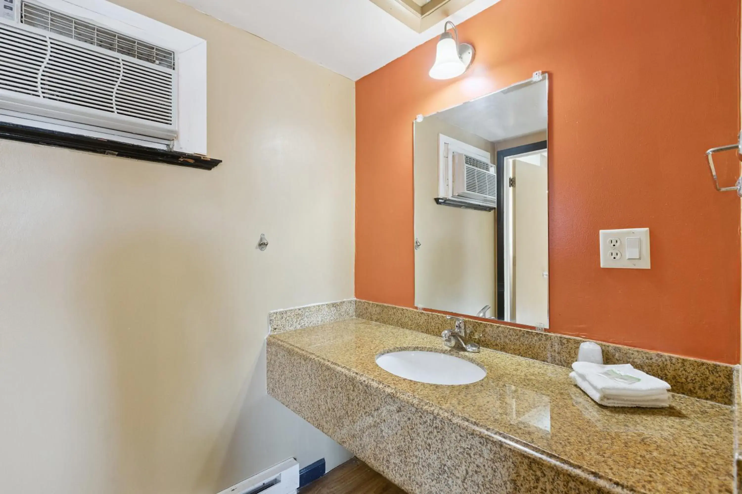 Bathroom in Currys Motel by OYO Saginaw MI Bathroom in Currys Motel by OYO Saginaw MI