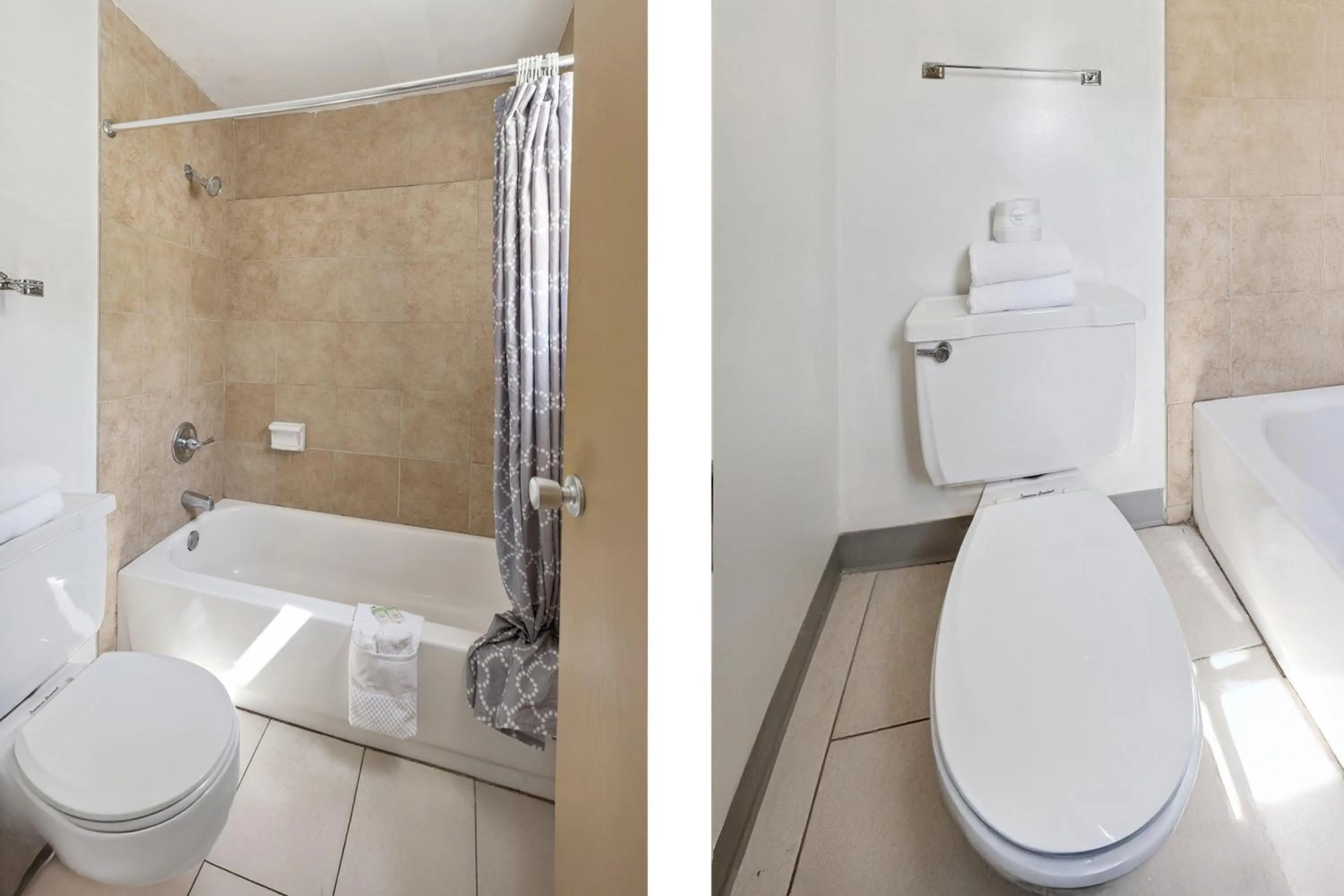 Bathroom in Currys Motel by OYO Saginaw MI