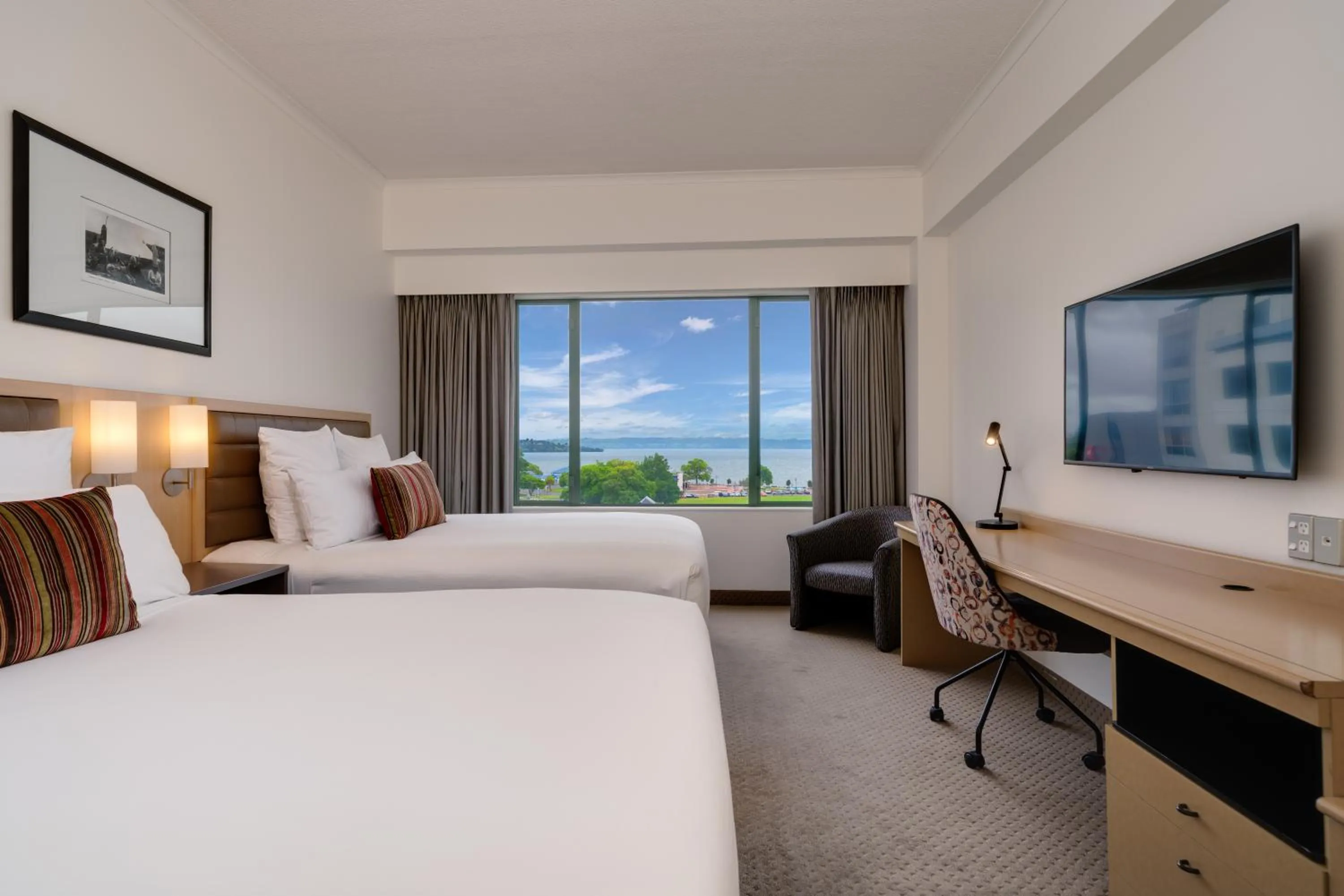 Photo of the whole room, Bed in Novotel Rotorua Lakeside