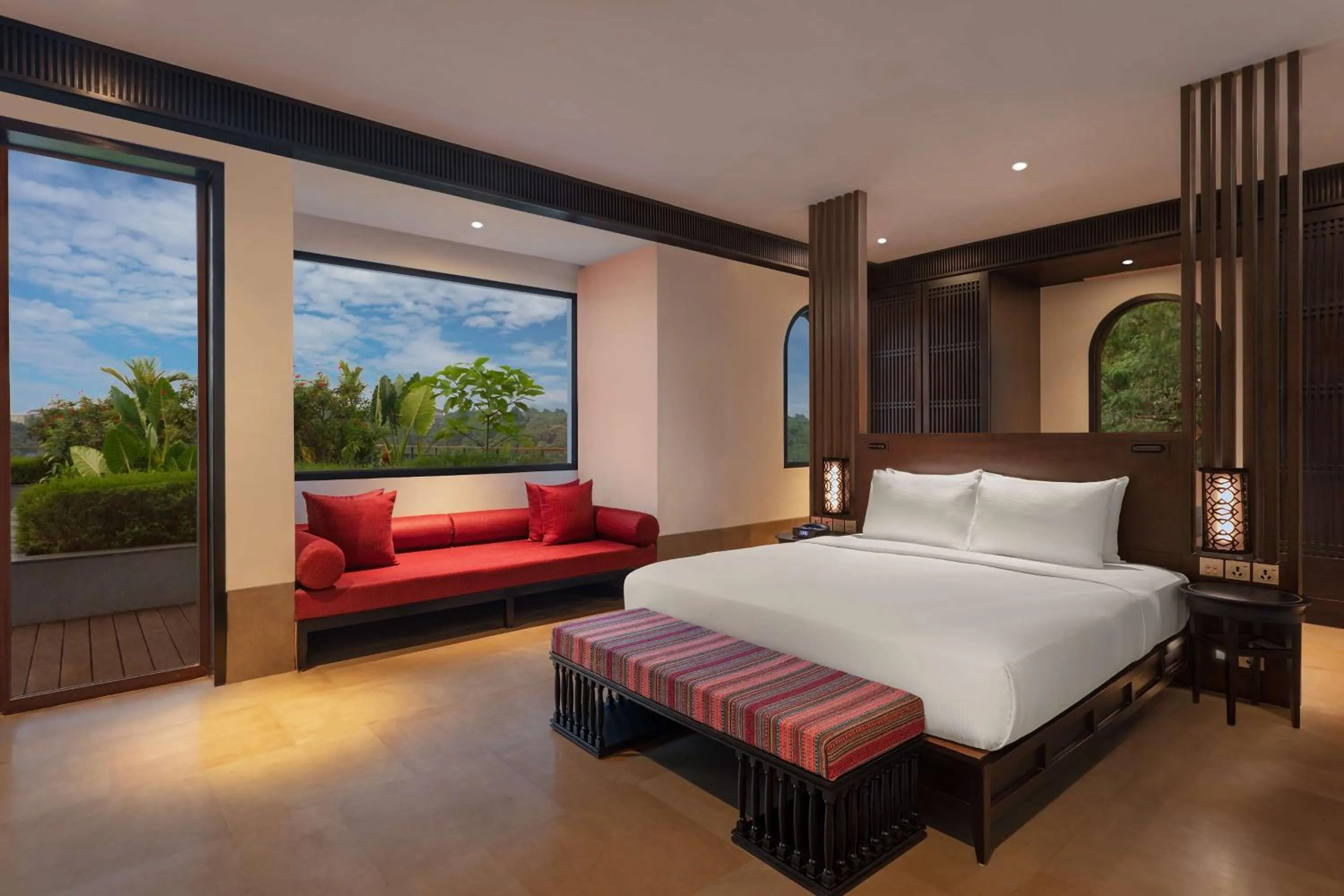 Bed in Hilton Goa Resort Candolim