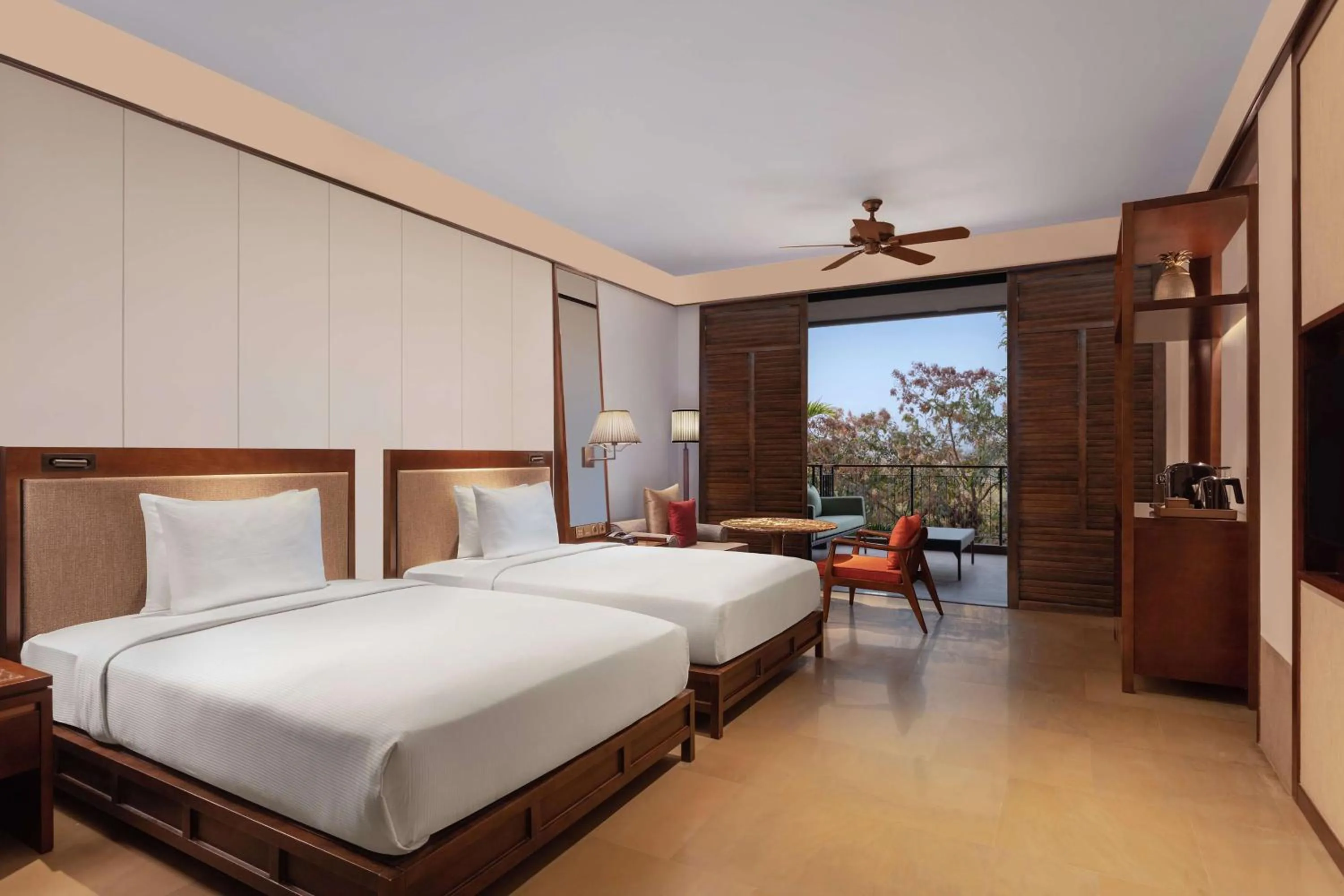 Bed in Hilton Goa Resort Candolim
