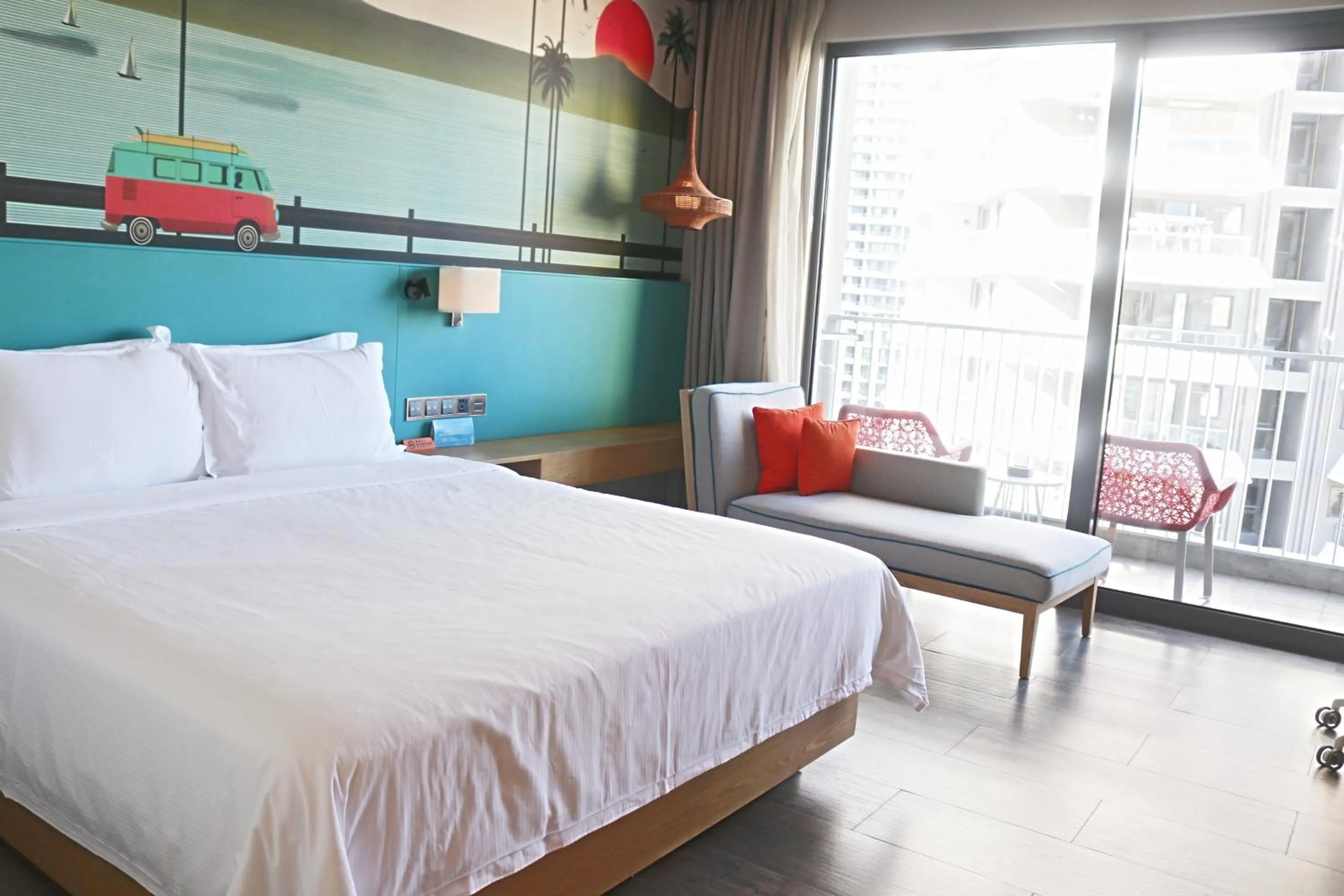 View (from property/room), Bed in Hilton Garden Inn Sanya