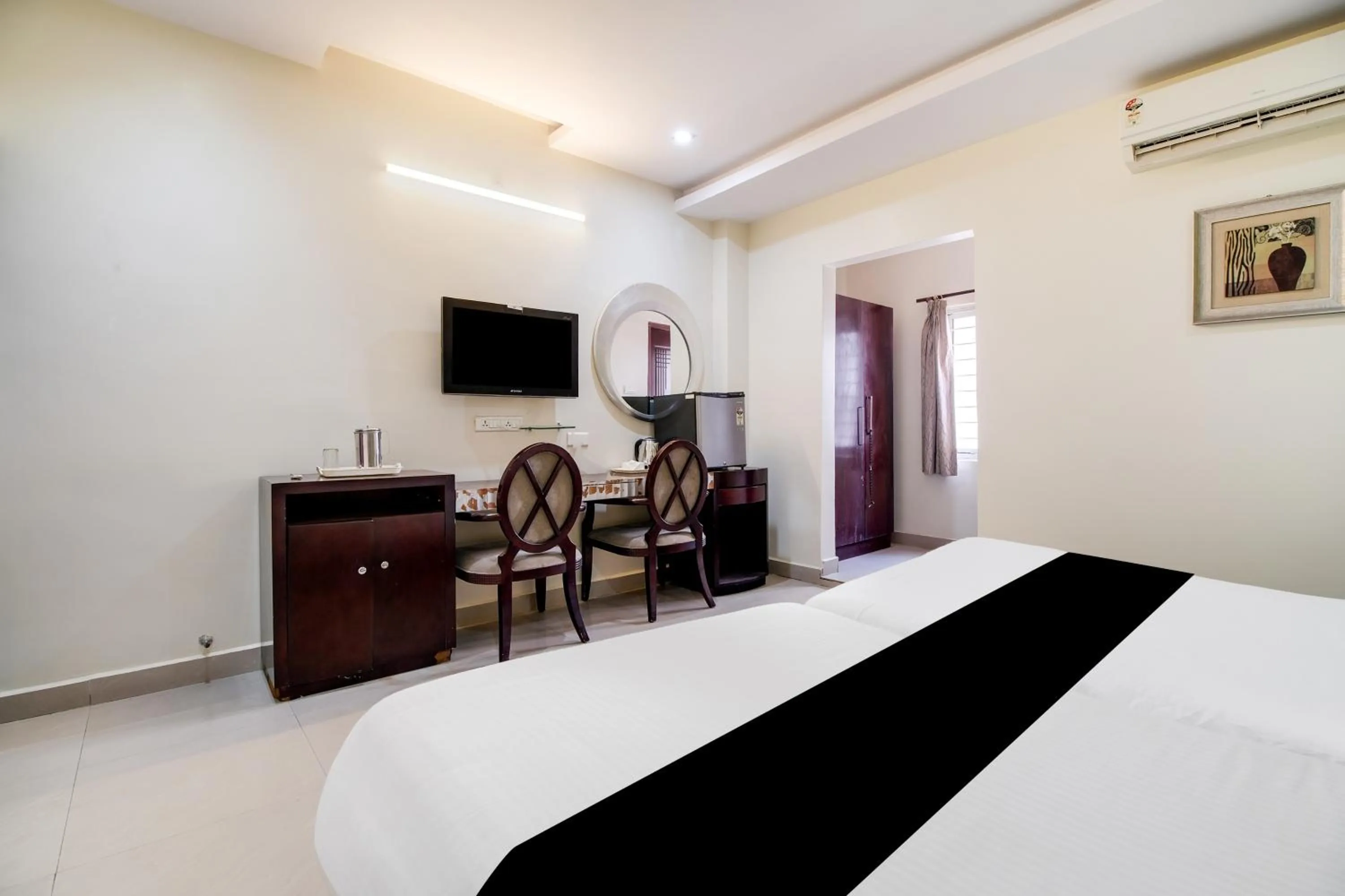 Bedroom, Bed in Super Townhouse Gajuwaka Near CMR Mall